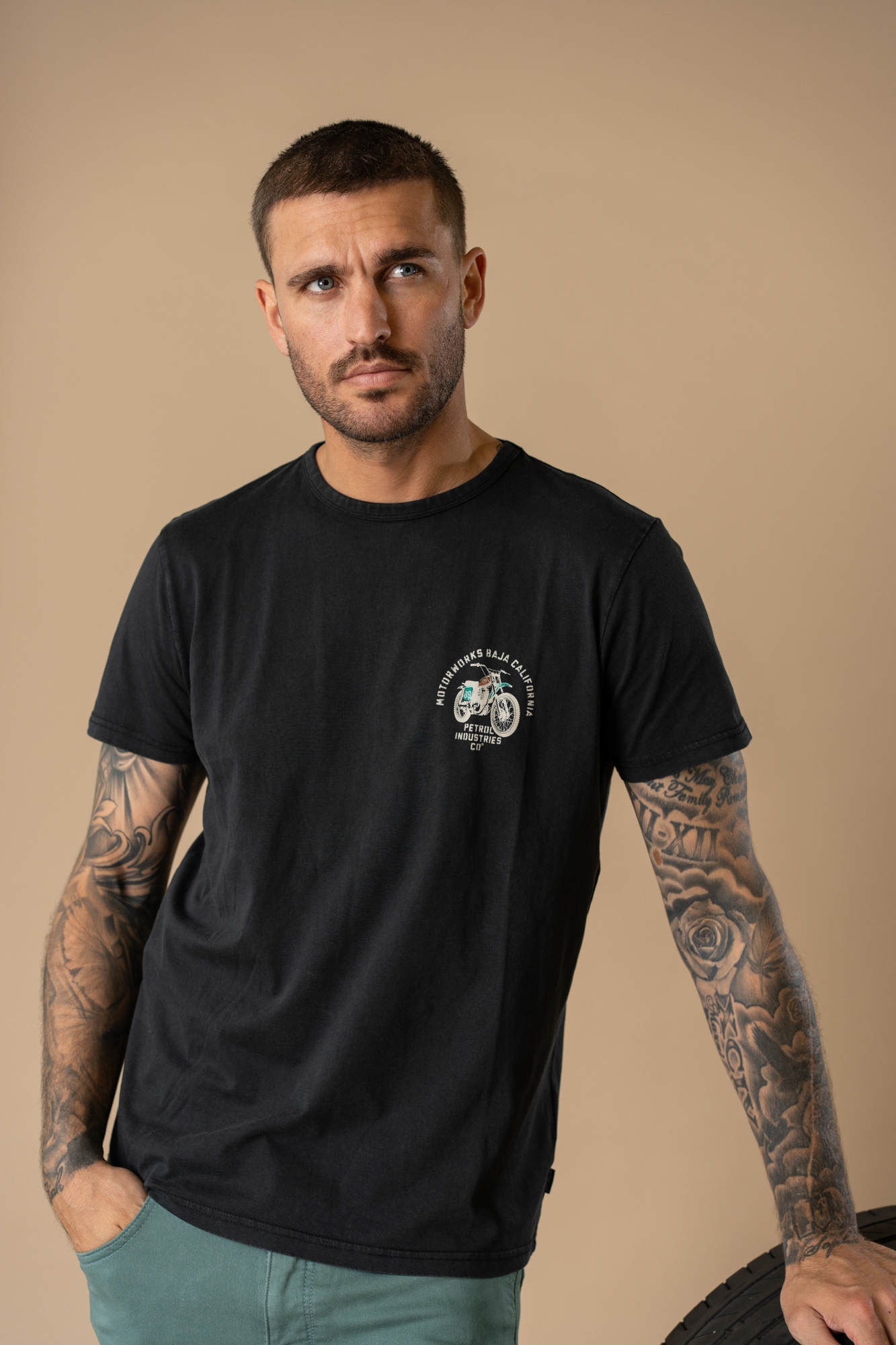 Petrol Industries T-Shirt »Men T-Shirt Claic Print« mit Logo Print