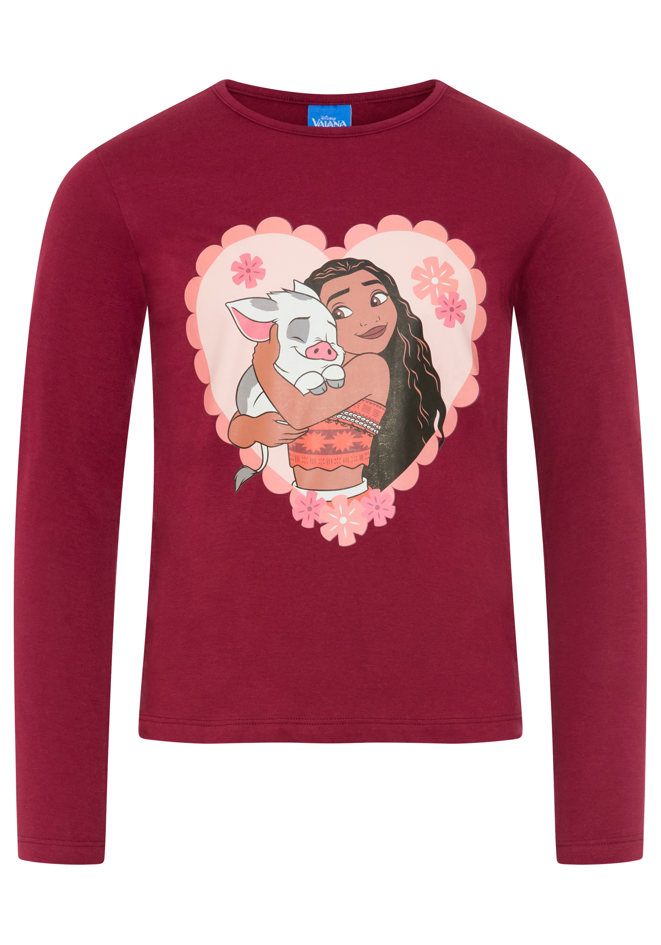 KIDSWORLD Langarmshirt »VIANA Shirt, Disney« Langarm, hüftlange Basic-Passform, bedruckte Optik