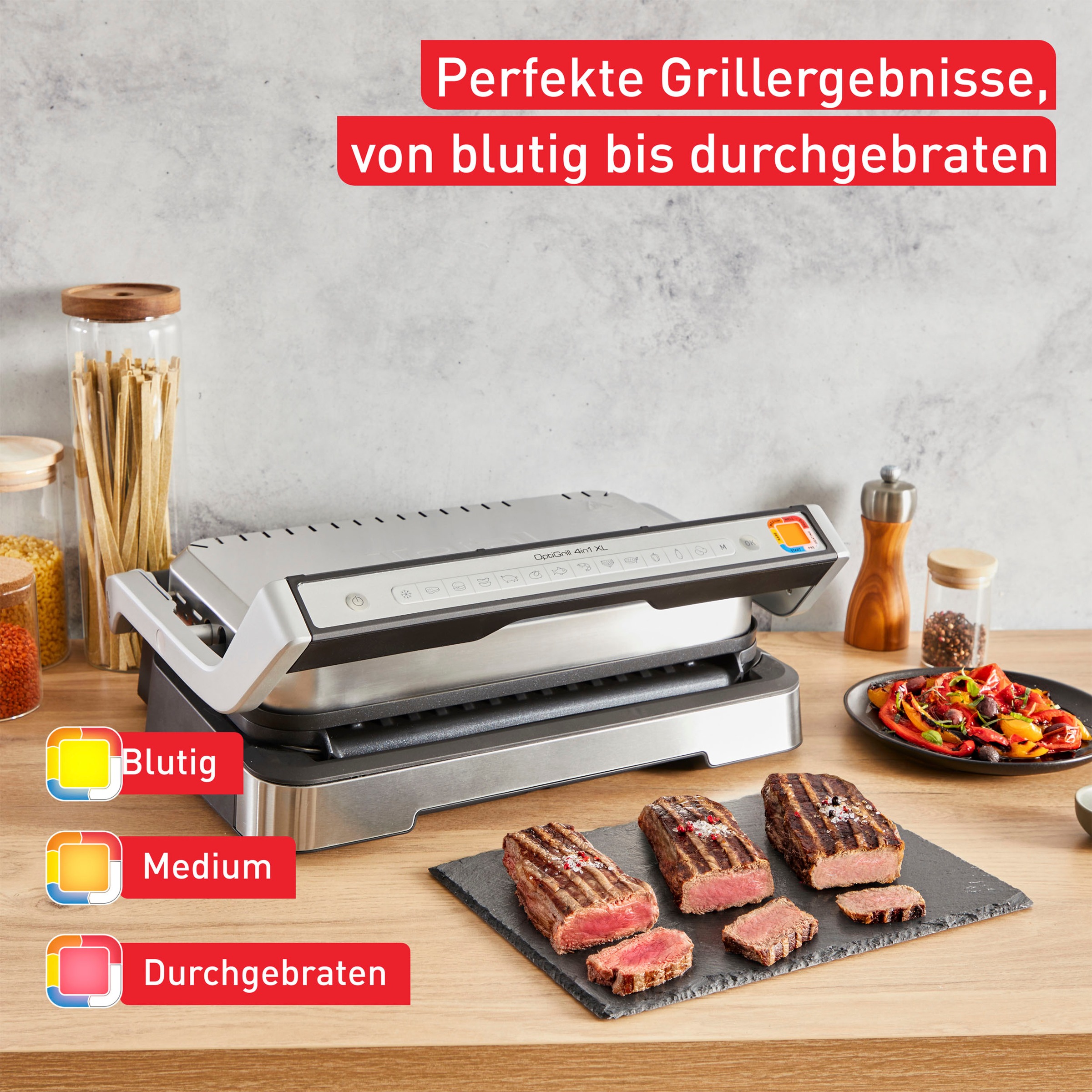 Tefal Kontaktgrill »OptiGrill 4in1 XL GC784D«, 2200 W