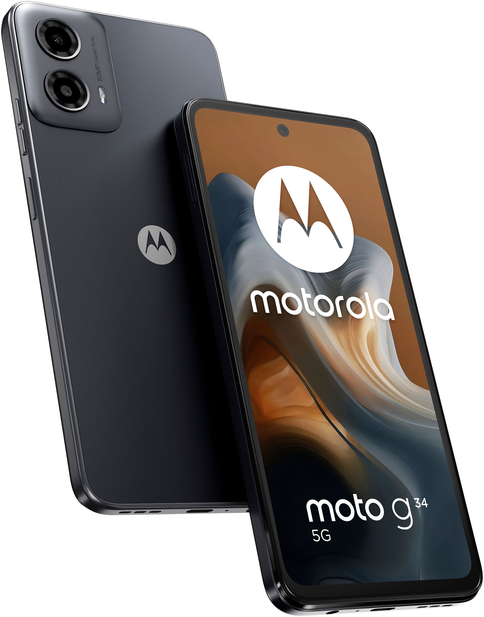 Motorola Smartphone »moto g34 5G«, Charcoal Black