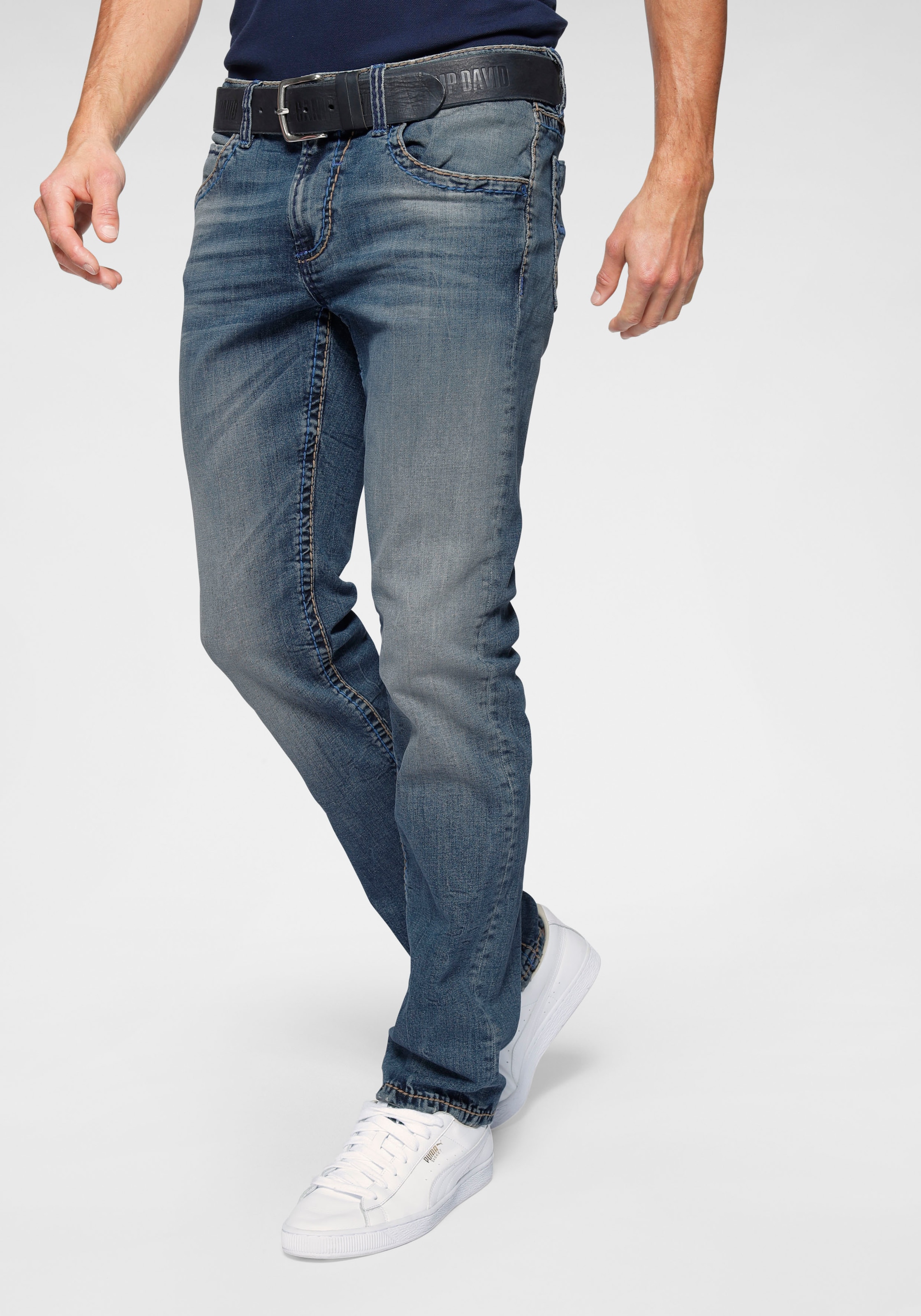 Straight-Jeans »NI:CO:R611«, mit markanten Steppnähten