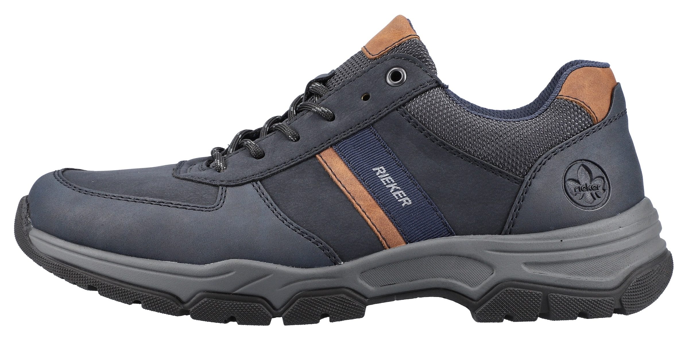 Rieker Sneaker  , Freizeitschuh, Outdoorschuh, Schnürschuh mit gepolstertem Schaftrand