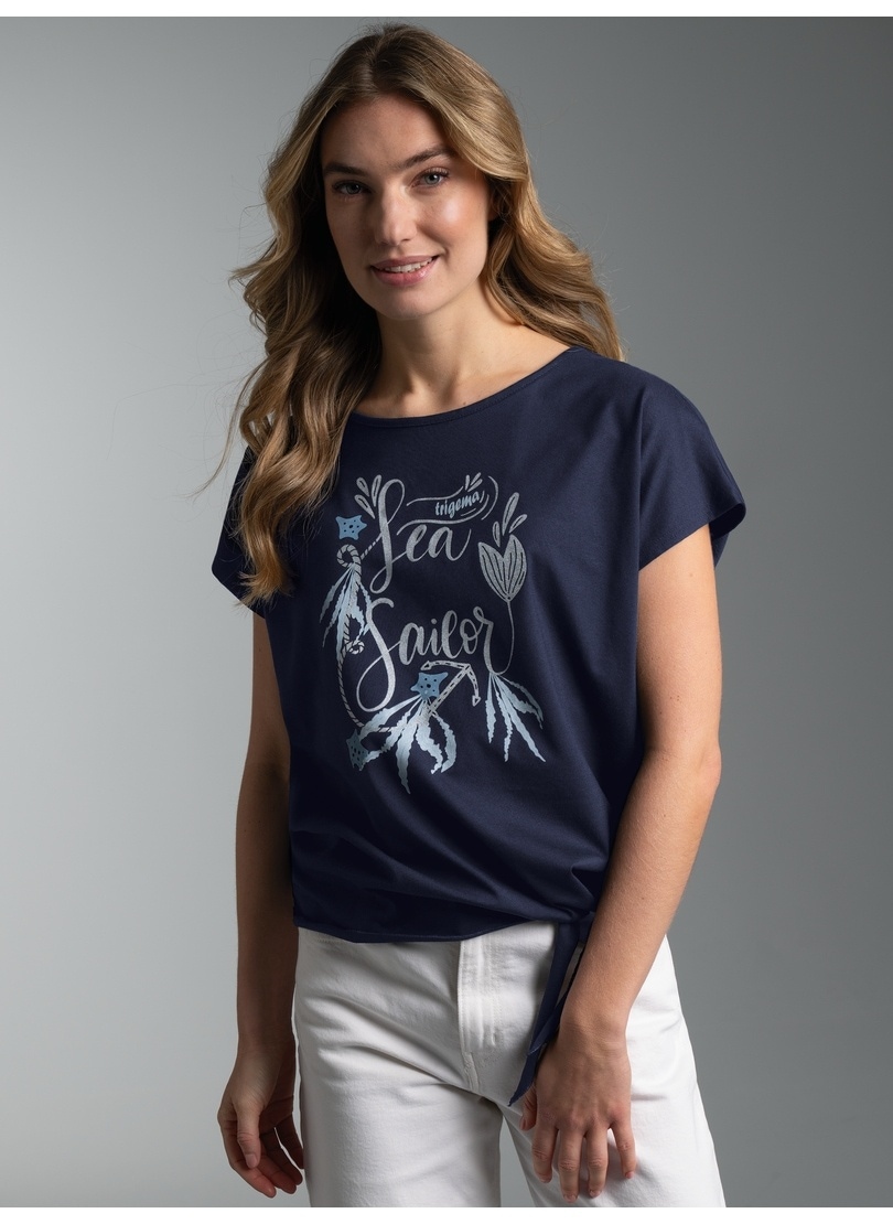 Trigema T-Shirt »TRIGEMA T Shirt mit Maritimem Motiv« 1