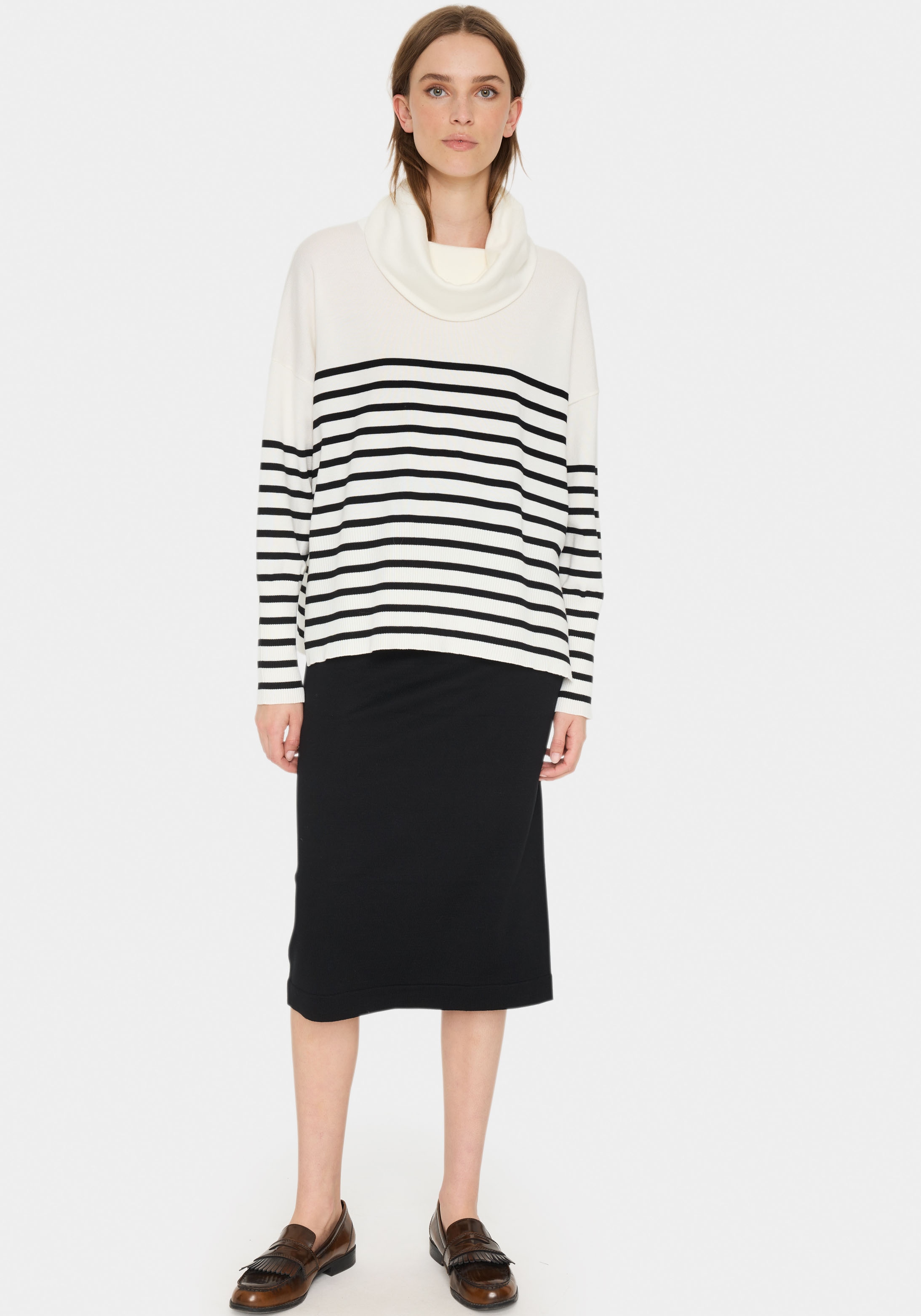 Saint Tropez Rollkragenpullover »GrilaSZ Cowlneck«