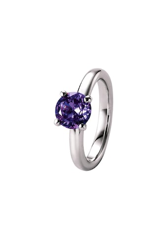 Silberring »Ring mit lila Zirkonia, Silber 925«