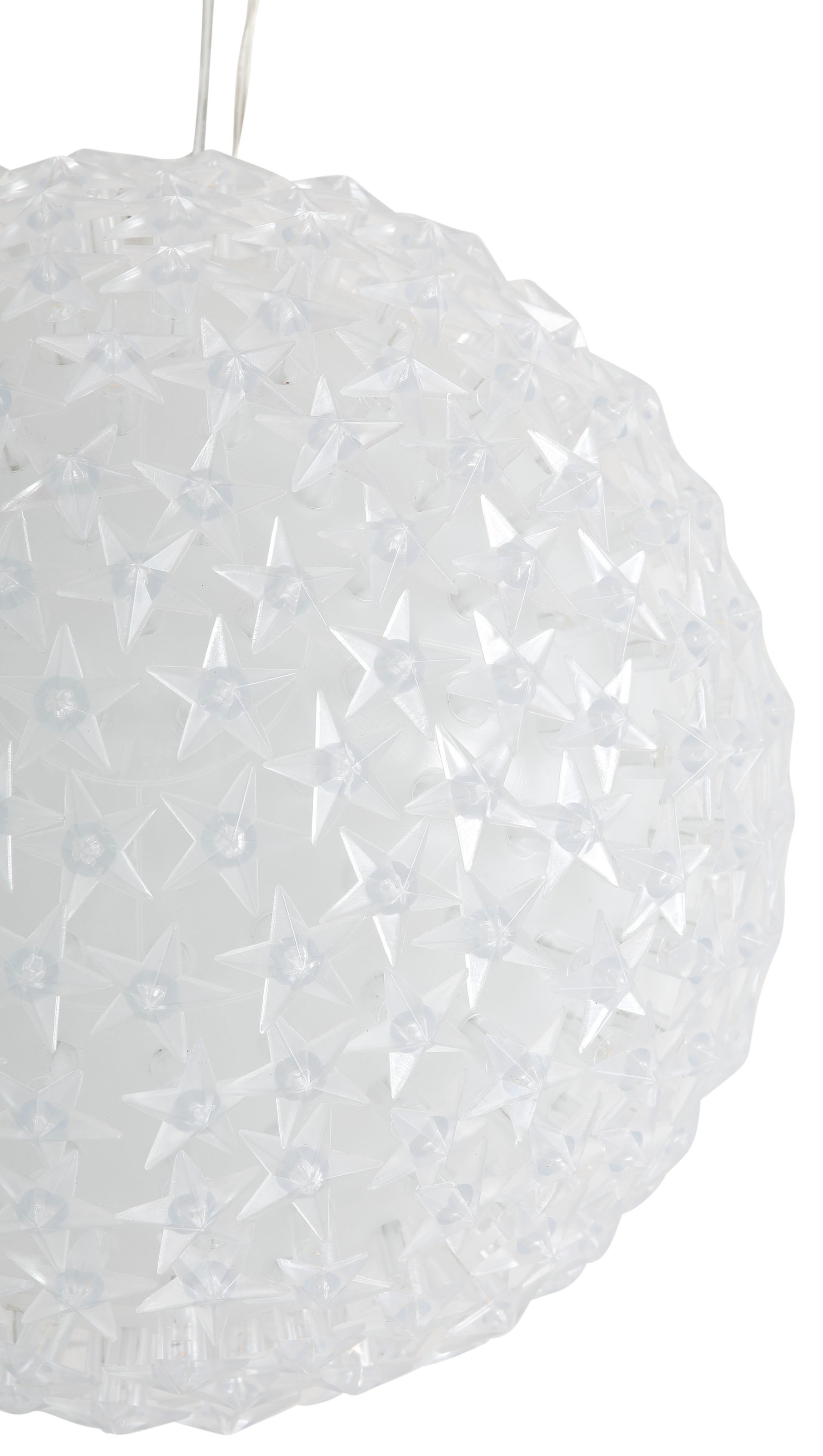 AM Design LED Dekolicht, LED Kugel mit Sternen, Weihnachtsdeko aussen