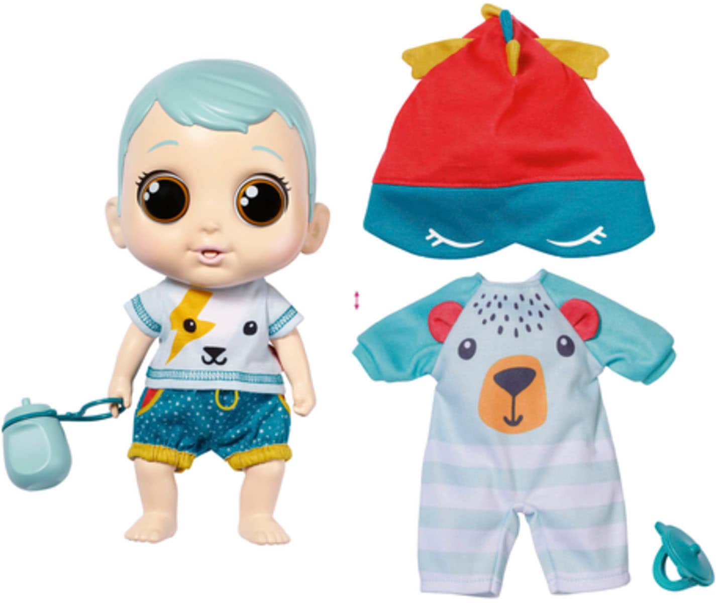 Babypuppe »Chou Chou Baby, Blau«, mit Soundeffekten und limitiertem Schlafanzug