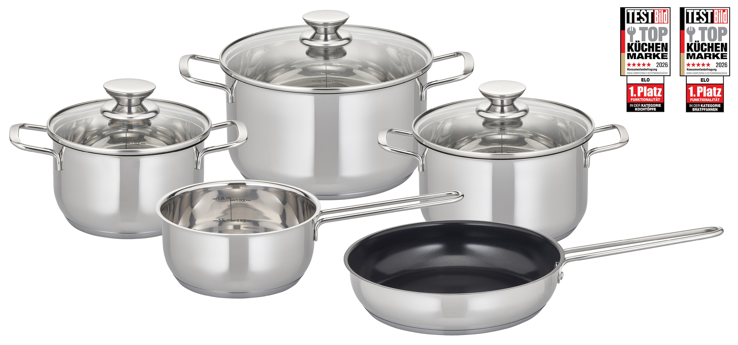 ELO Therm Edelstahl Topfset 5-tlg