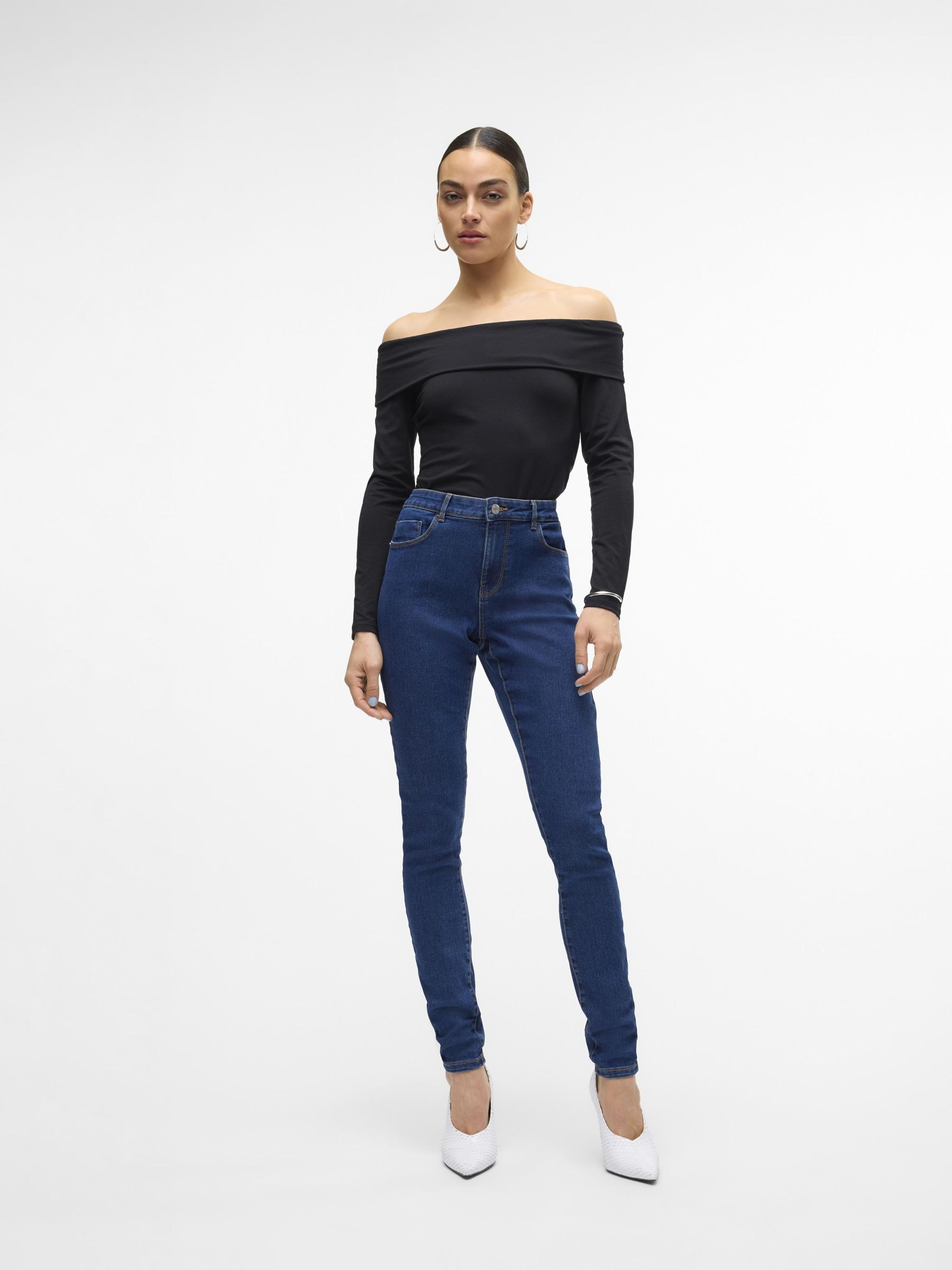 Vero Moda Skinny-fit-Jeans »VMELLY MR SKINNY JEANS BLUE NOOS«