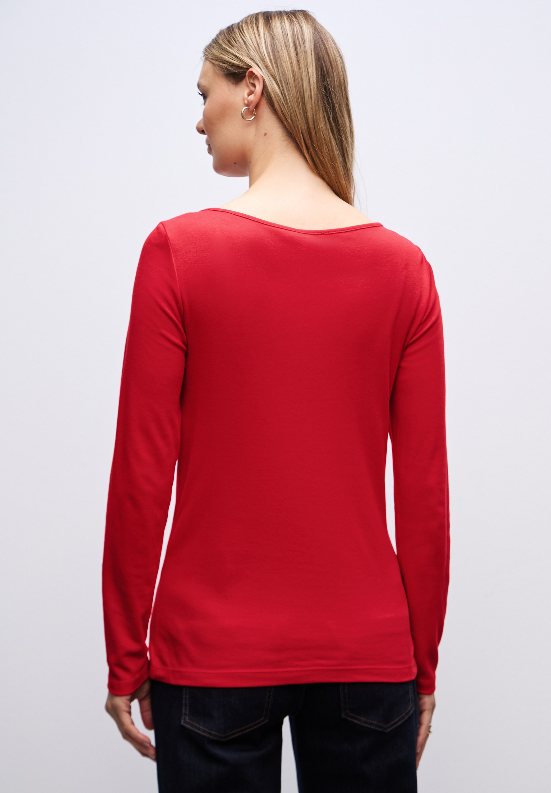 STREET ONE Langarmshirt »Style Lanea« mit U-Boot Ausschnitt