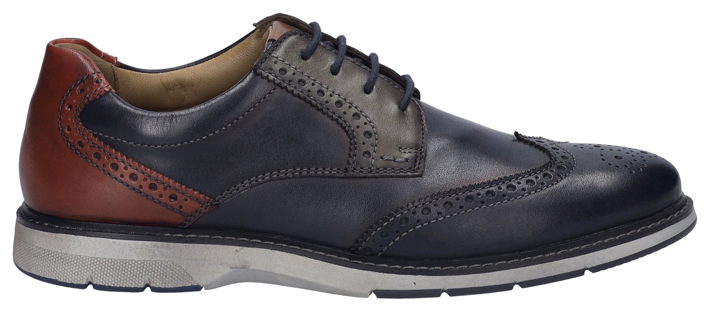 Josef Seibel Budapester »Stuart 07«, Brogue, Business Schuh, Anzugschuh mit Flügelkappe