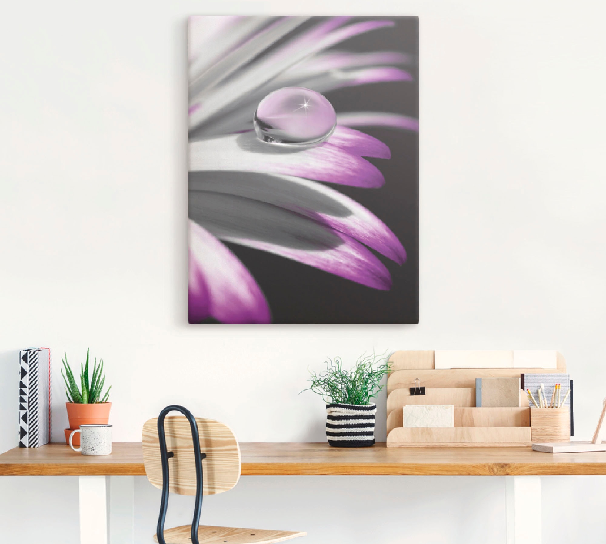 Artland Wandbild »Tropfen«, Blumen, (1 St.), als Leinwandbild, Poster, Wandaufkleber in verschied. Größen