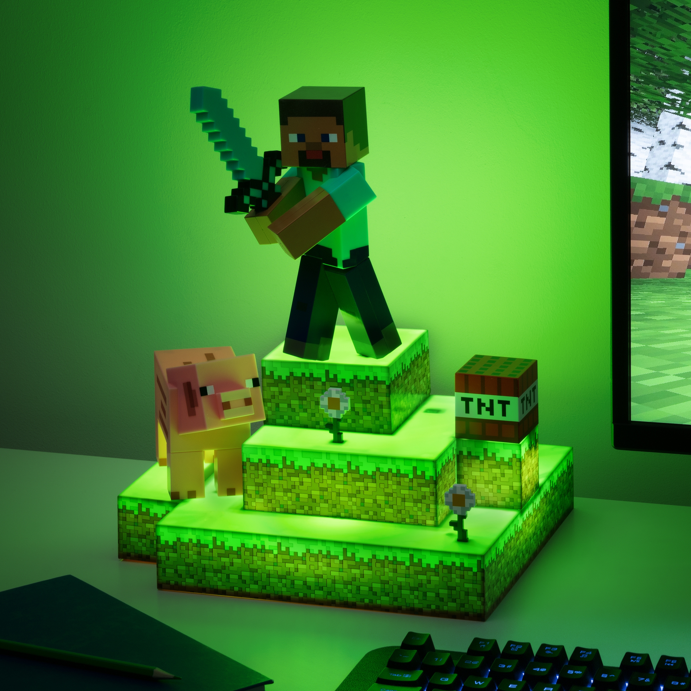 Leuchte« Paladone | Dekolicht Jahren 3 mit Steve »Minecraft Diorama LED kaufen online XXL Garantie
