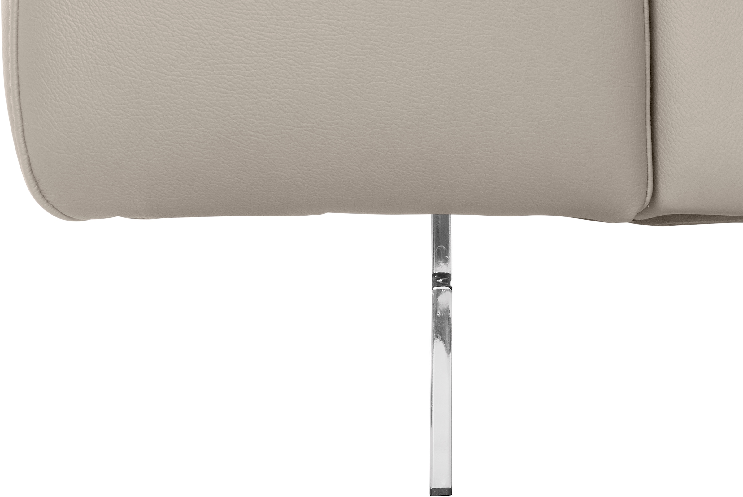 COTTA 3-Sitzer »Chef«, Big-Sofa mit Kopfteilverstellung, edle Metallkufen