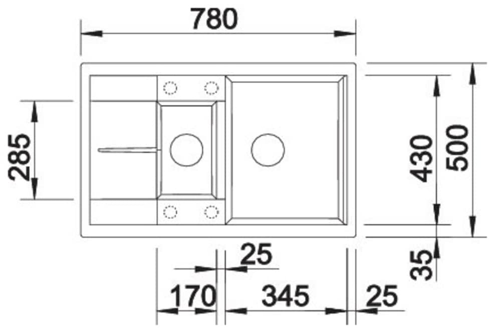 Blanco Granitspüle »METRA 6 S Compact«, erhältlich in mehreren Farben