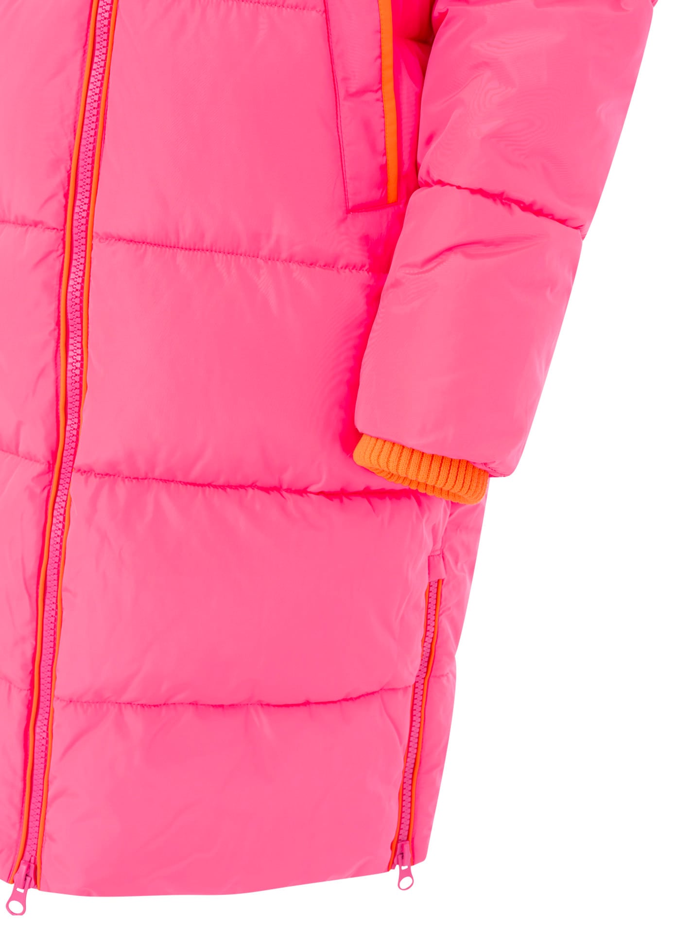 Zwillingsherz Steppmantel »„Cozy“« Kapuze, farbliche Details, Reißverschluss, elastische Bündchen