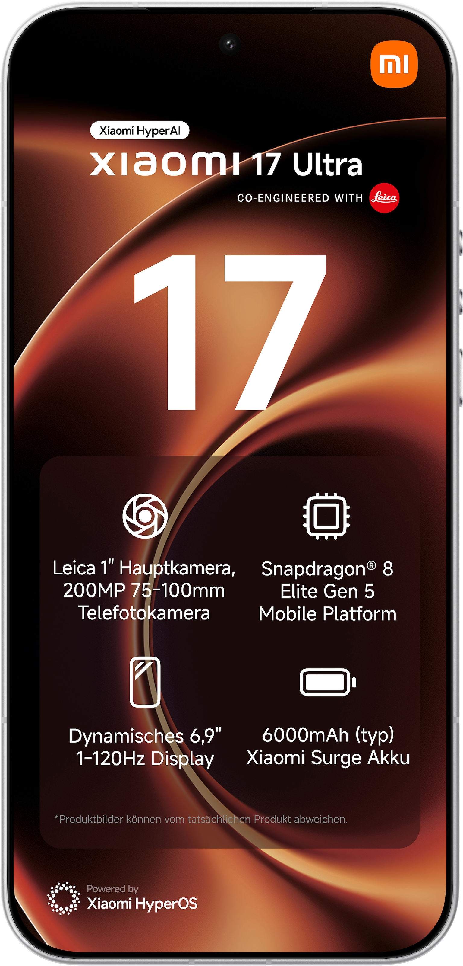 Xiaomi Smartphone »17 Ultra 16+512GB« Weiß