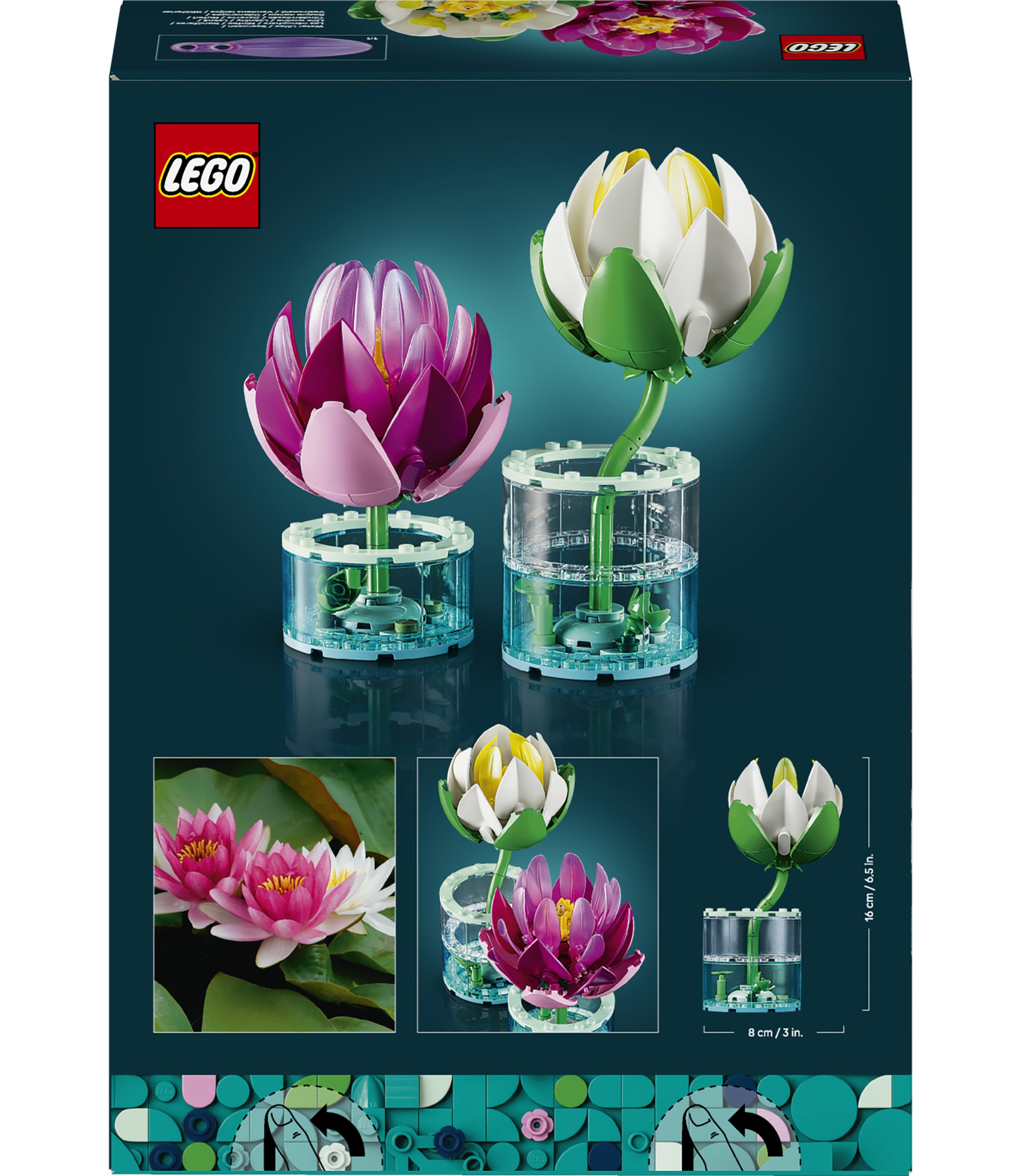LEGO® Konstruktionsspielsteine »Seerosen (11511), LEGO Botanicals« Made in Europe