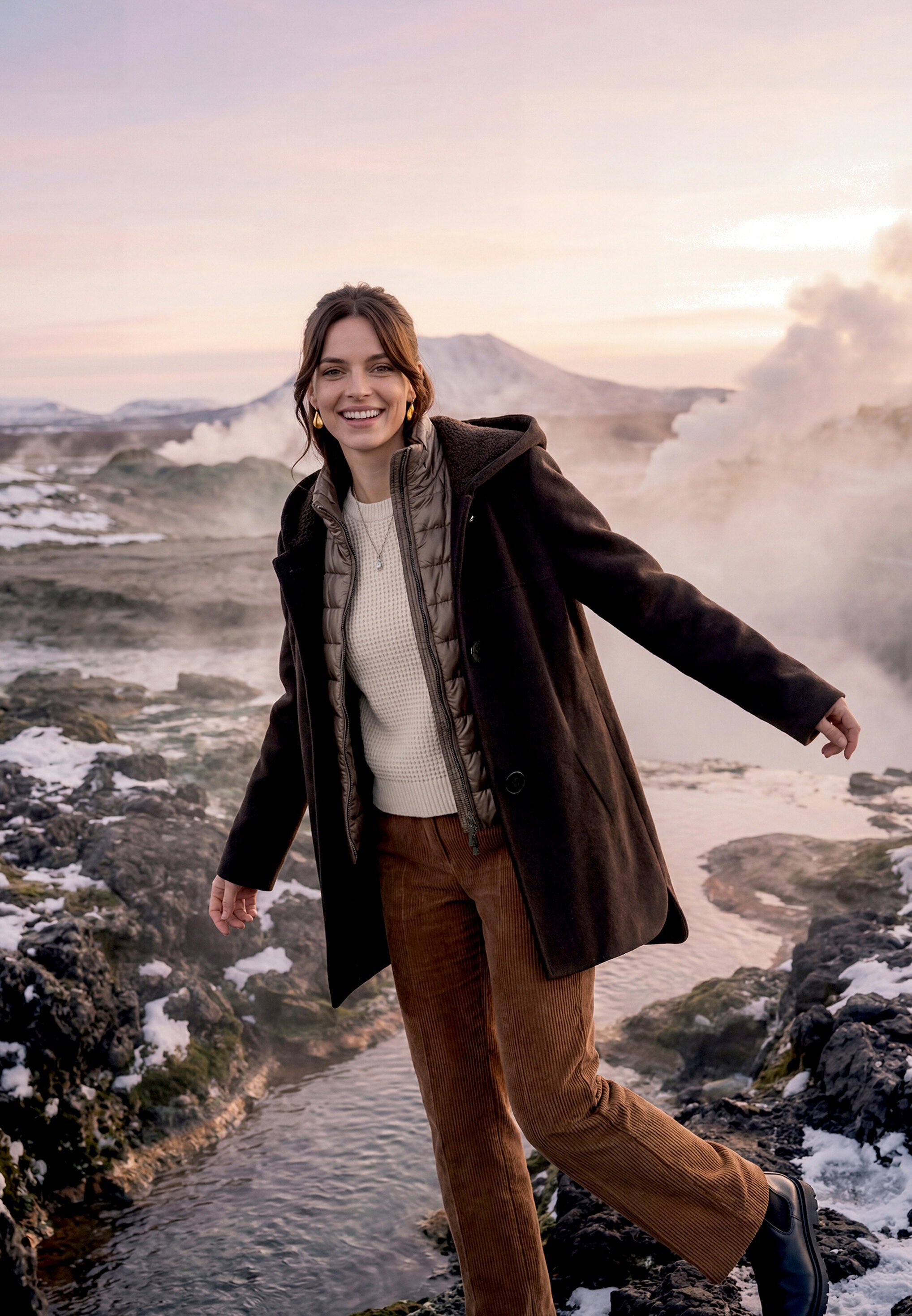Gil Bret Wolljacke »Wolljacke mit Kapuze«