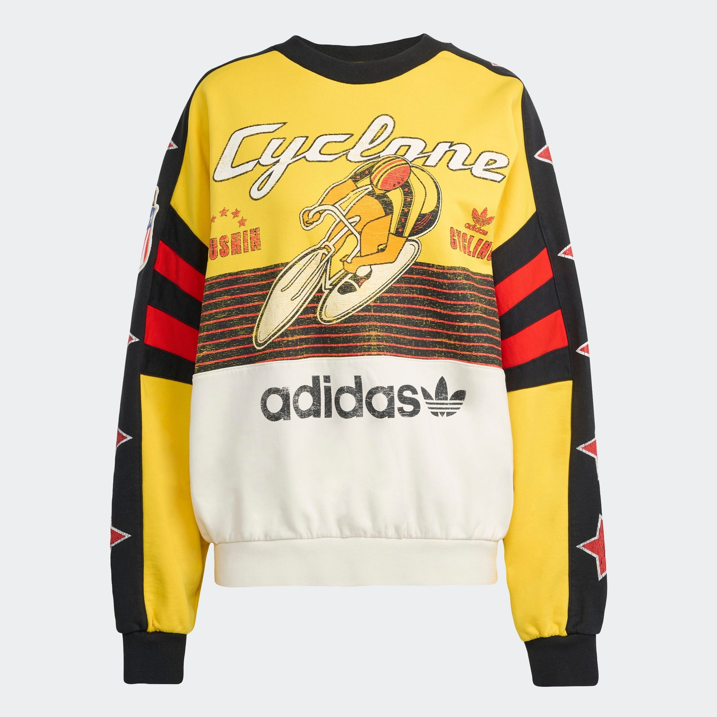 adidas Originals Sweatshirt »CYCLING CREW«, Oversize - Sweat mit auffälligem Grafiken,Vintage-Radsport-Vibe