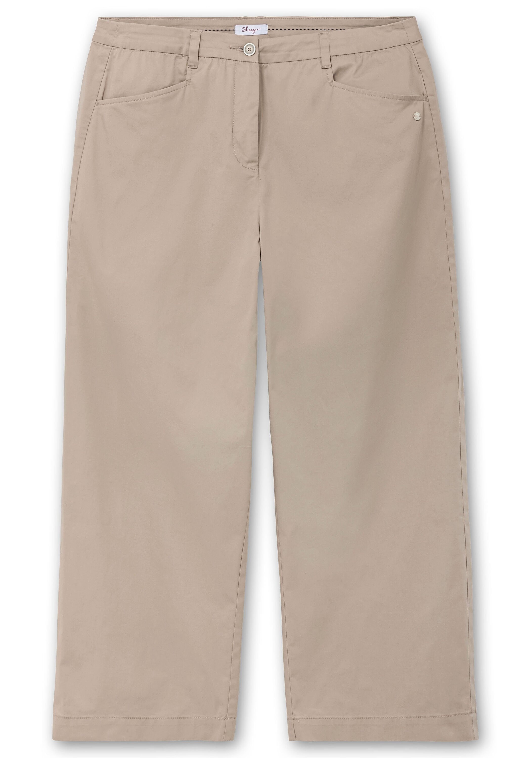 Sheego Stretch-Hose »Weite Hose im Chino-Stil, aus leichtem Twill«