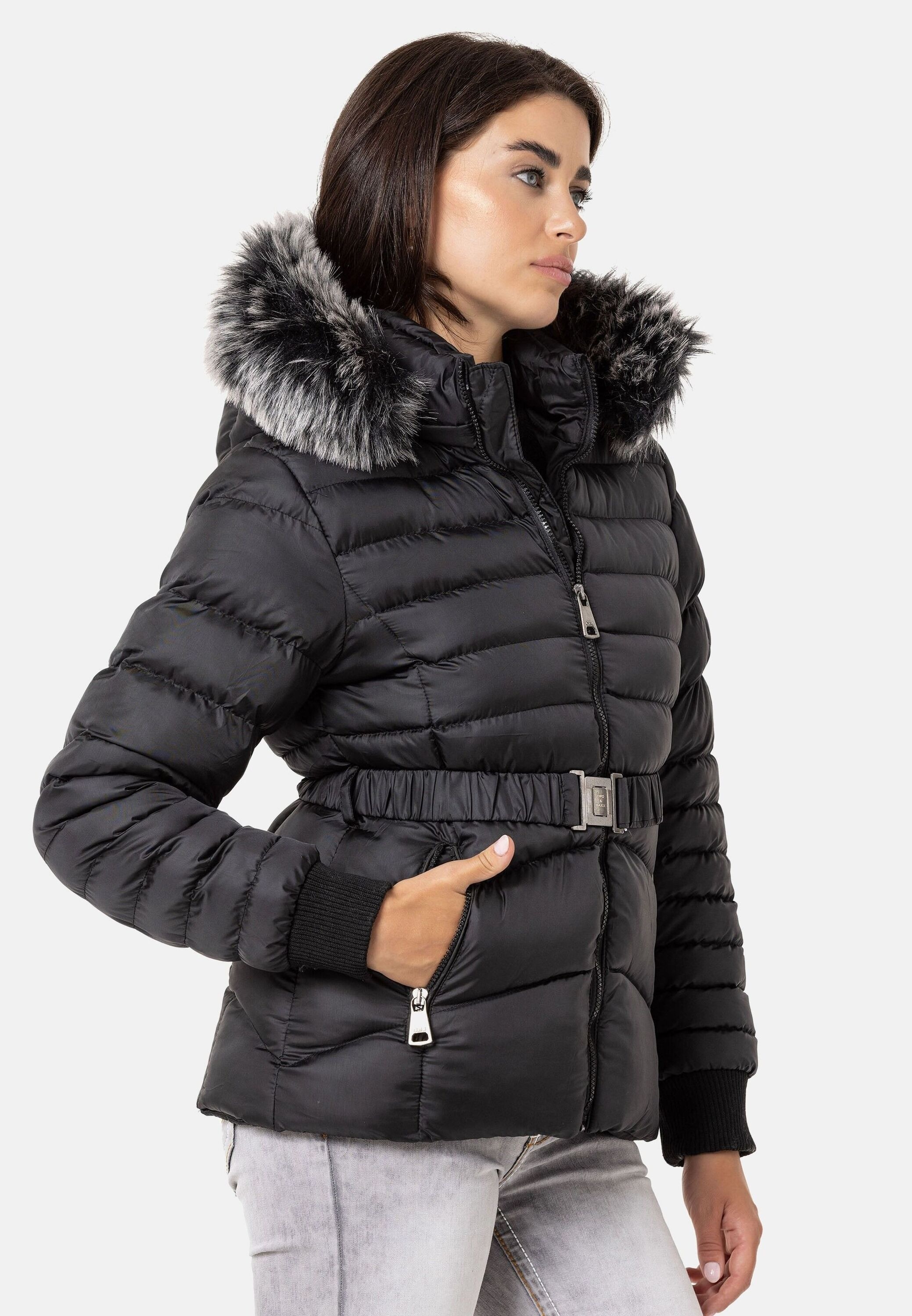 Cipo & Baxx Winterjacke »Cipo & Baxx Jacken« mit Kapuze mit Kapuze, WM132