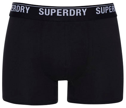Superdry Langer Boxer »SD lg Boxer web wb 3x«, (3 St., 3er-Pack), mit Logo Webbund
