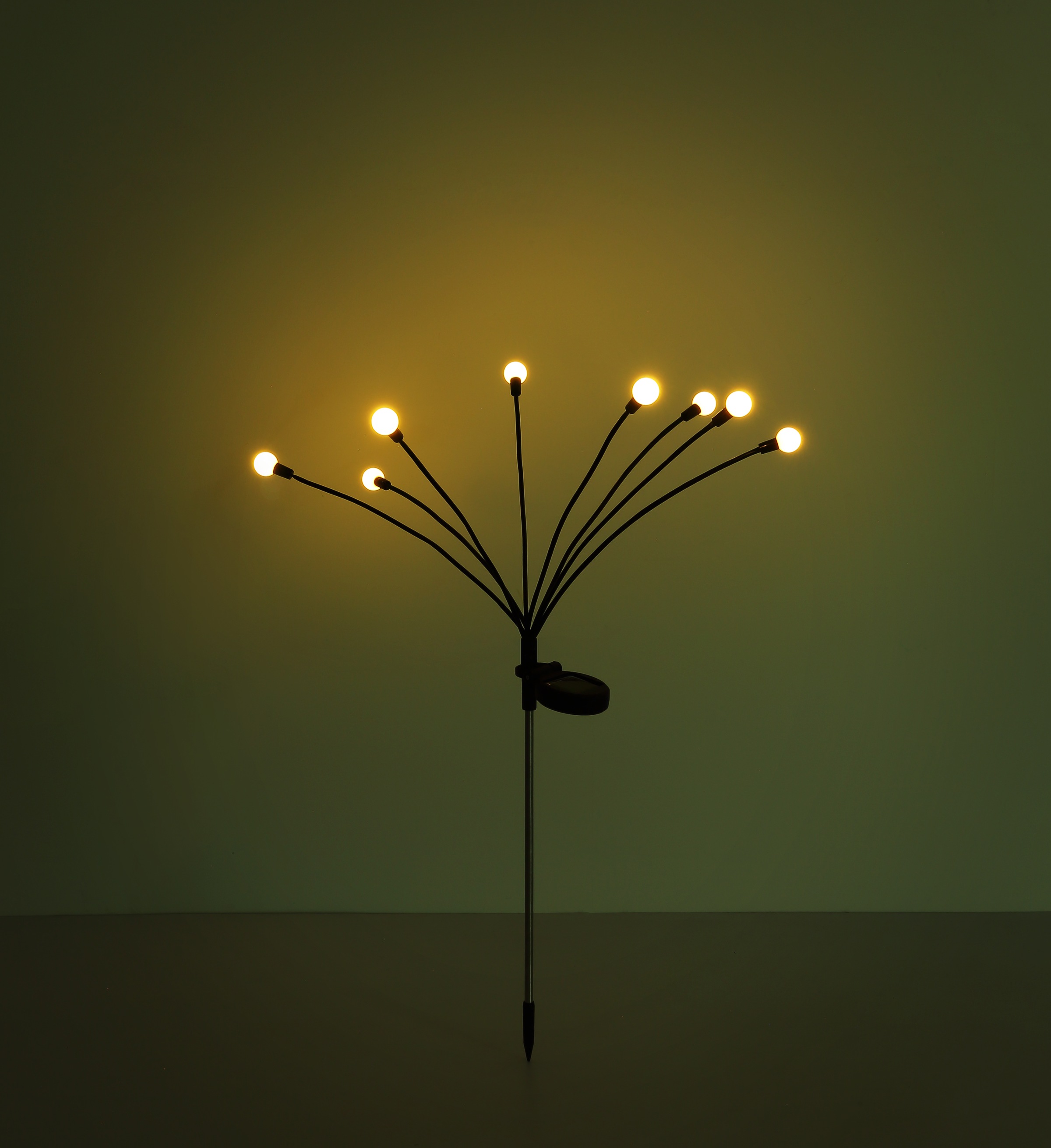 GLOBO LIGHTING LED Solarleuchte »SOLAR« LED-Modul 1 Stk. Warmweiß Solarlampe für Garten, Toller Lichteffekt, mit Erdspieß