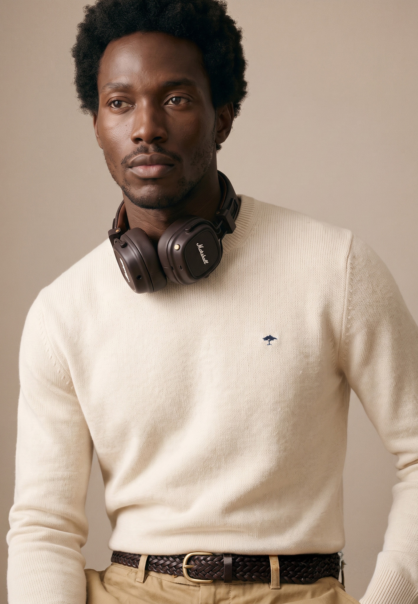 FYNCH-HATTON Strickpullover mit Logo-Stickerei