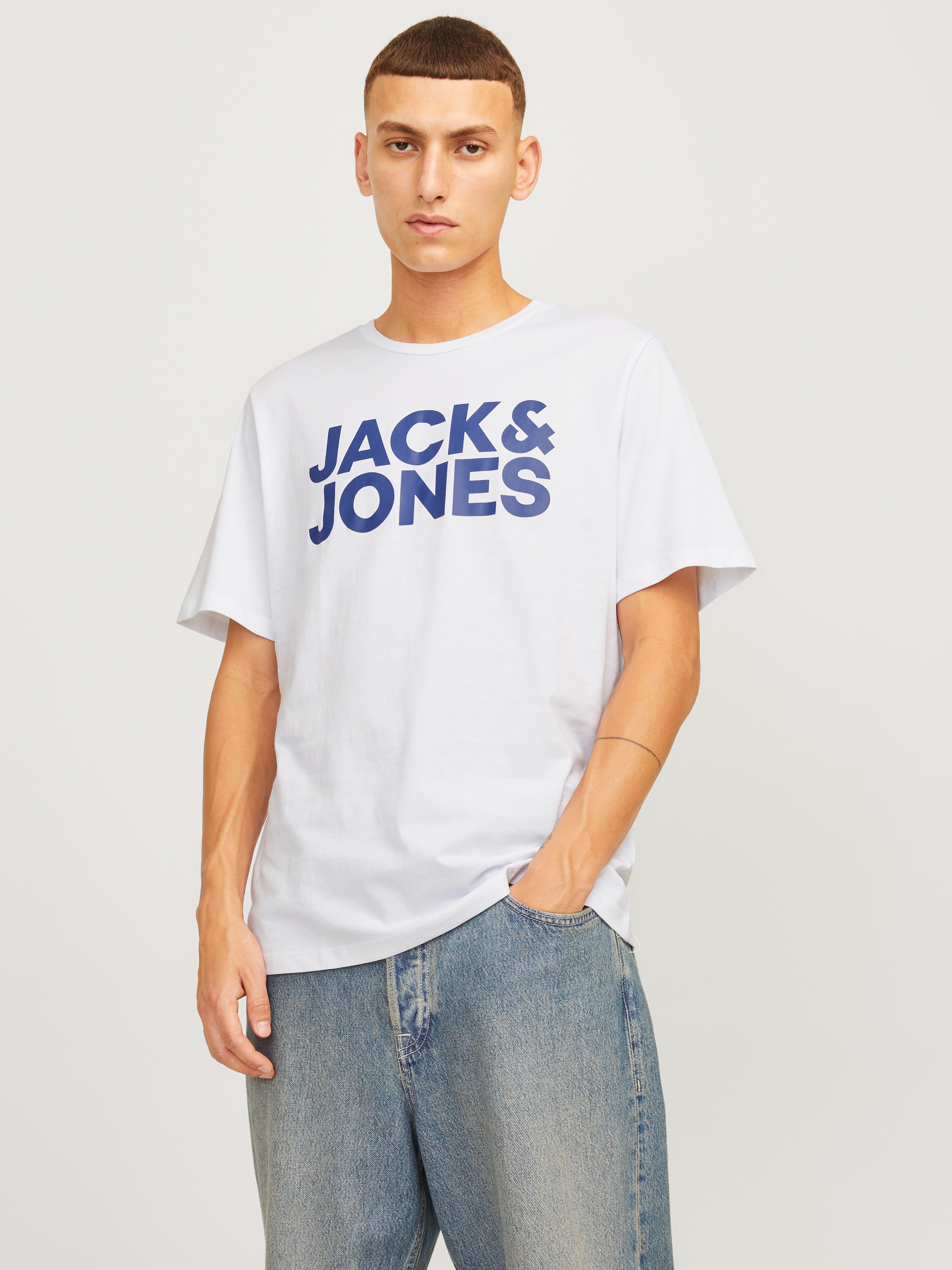 Jack & Jones Rundhalsshirt »JJECORP LOGO TEE SS O-NECK  3PK MP NOOS«, 3 Stk.
