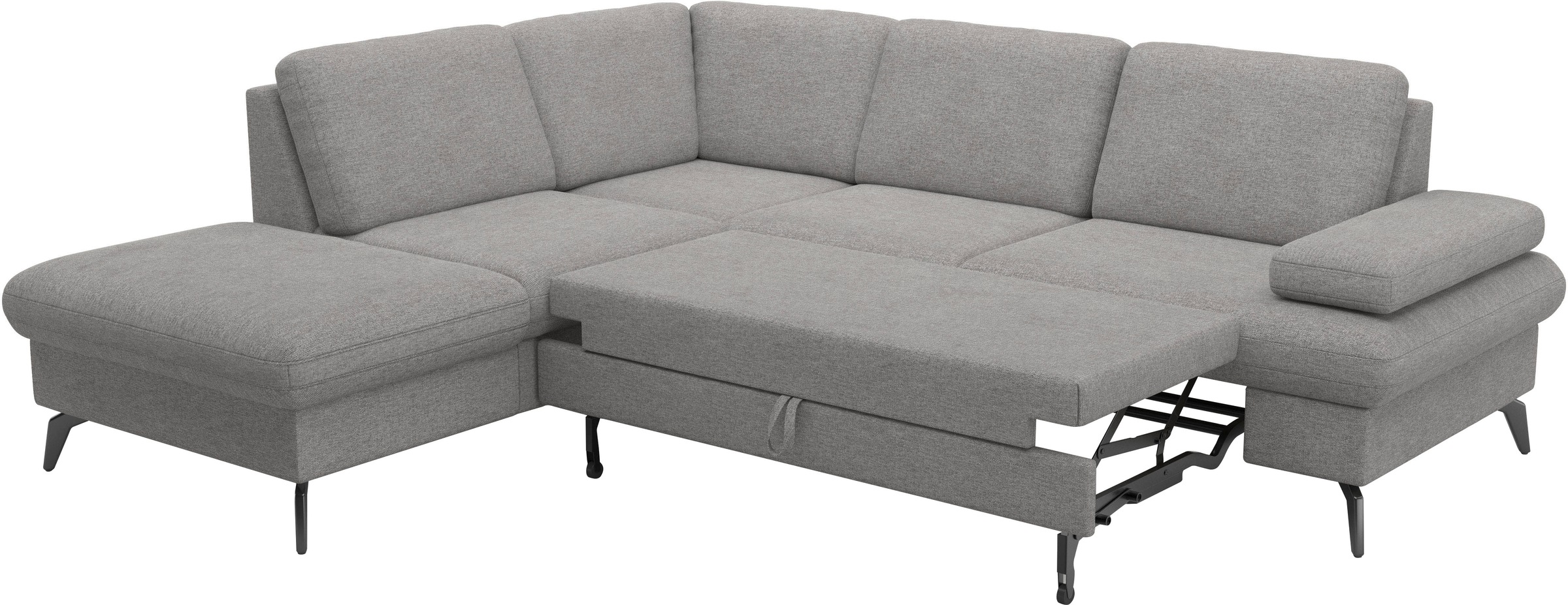 sit&more Ecksofa »Morris Jubi L-Form, B: 238 cm«, mit Armteilfunktion & 1 Zierkissen, optional Bettfunktion