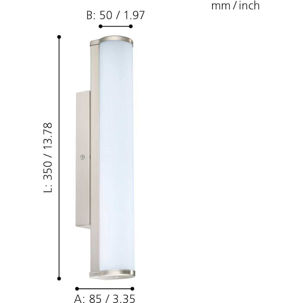 EGLO LED Bad-Wandleuchte »CALNOVA«, Schutzart IP44, inkl. LED Leuchtmodul