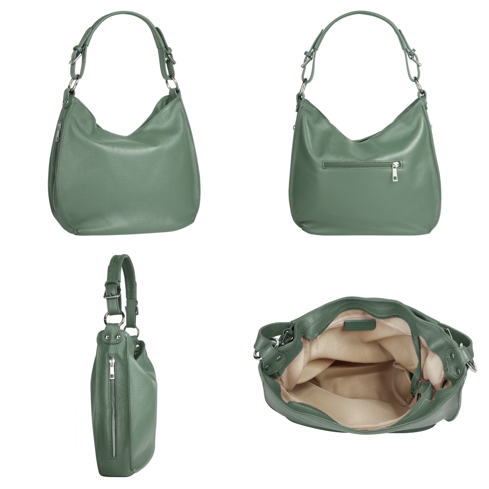 Samantha Look Shopper echt Leder, Made in Italy