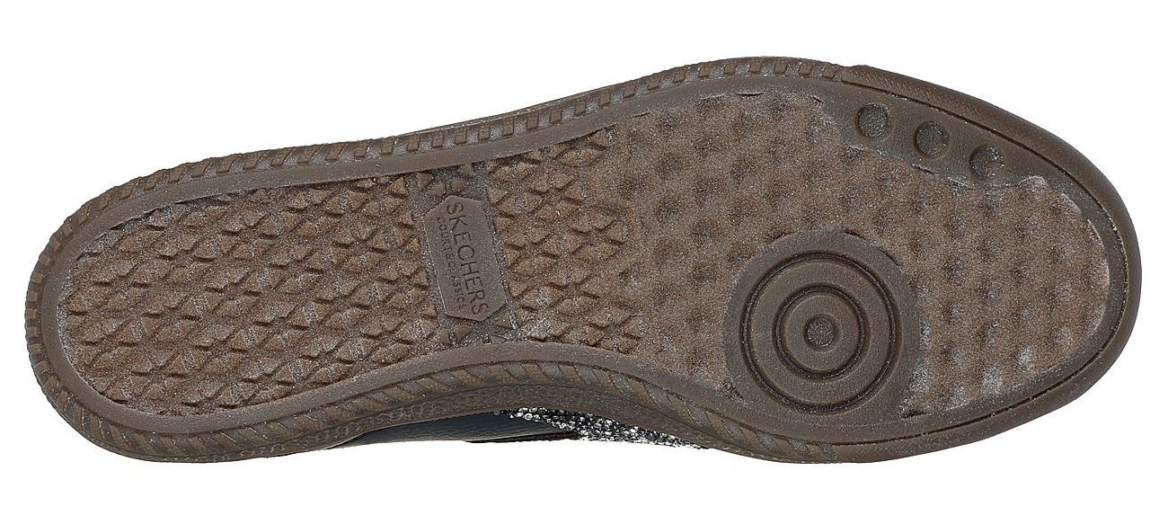 Skechers Sneaker »HOTSHOT-SHIMMERING SPOTS«  Retro Sneaker, Schnürschuh mit glitzerndem Animal-Einsatz