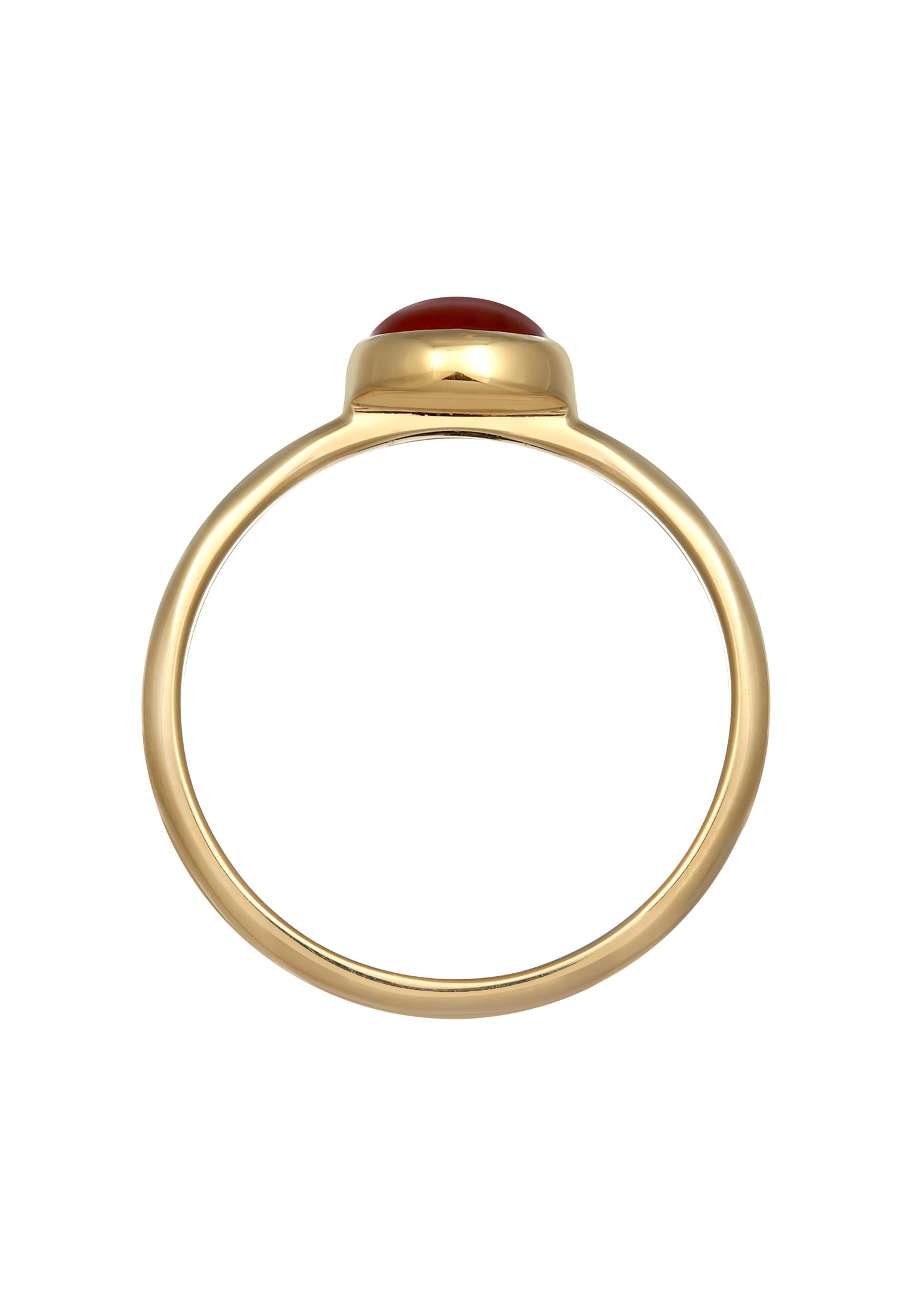 Elli Premium Fingerring »Ring Karneol Edelstein Solitär 925 Silber«