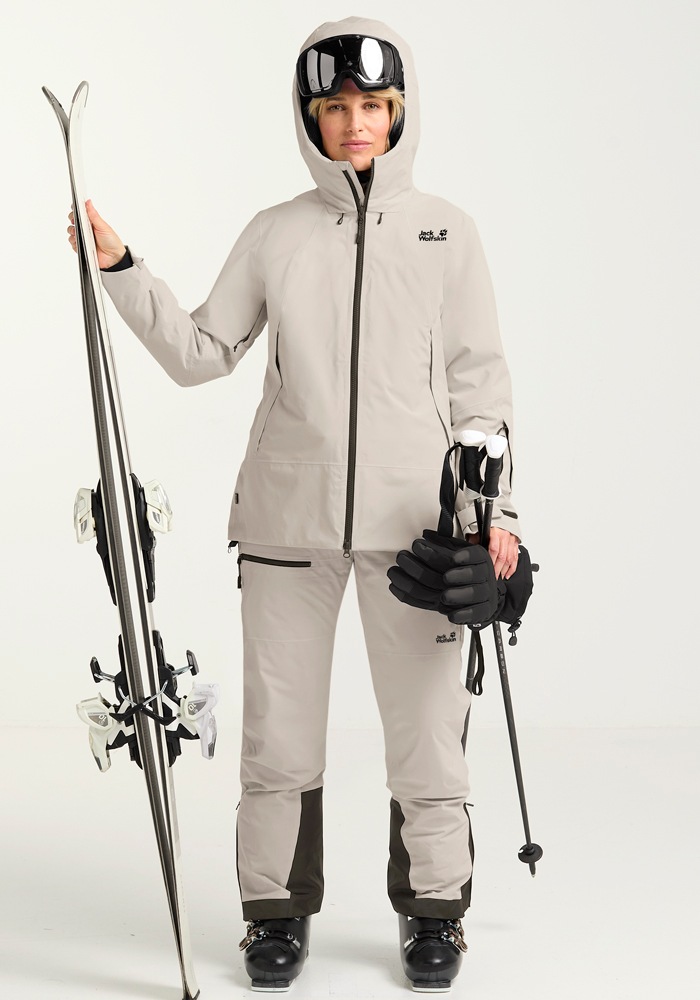 Jack Wolfskin Skijacke »FLOWLINE PRO 2L INS JKT W«, mit Kapuze
