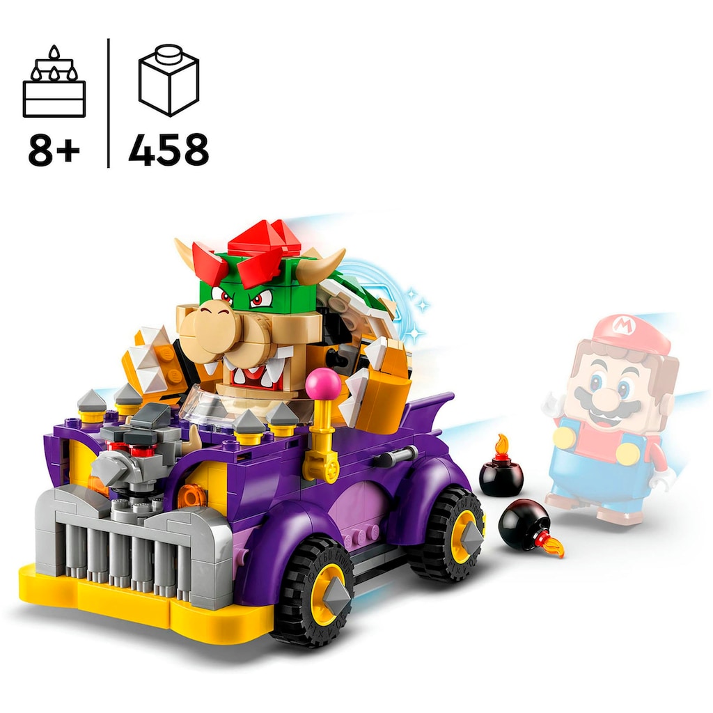 LEGO® Konstruktionsspielsteine »Bowsers Monsterkarre – Erweiterungsset (71431), LEGO Super Mario«, (458 St.), Made in Europe