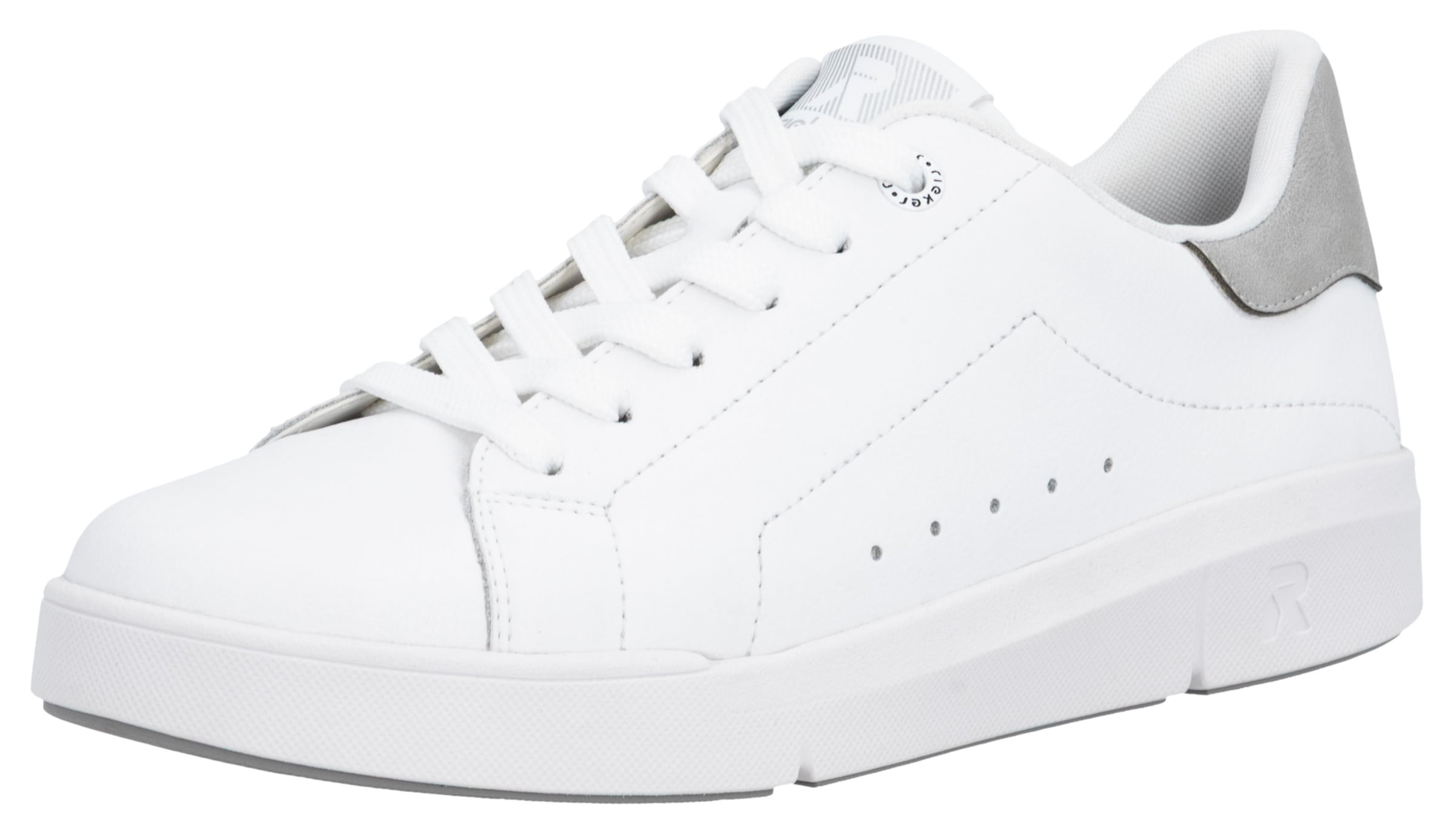 RIEKER Sport Sneaker  in monochromer Optik, Freizeitschuh, Halbschuh, Schnürschuh