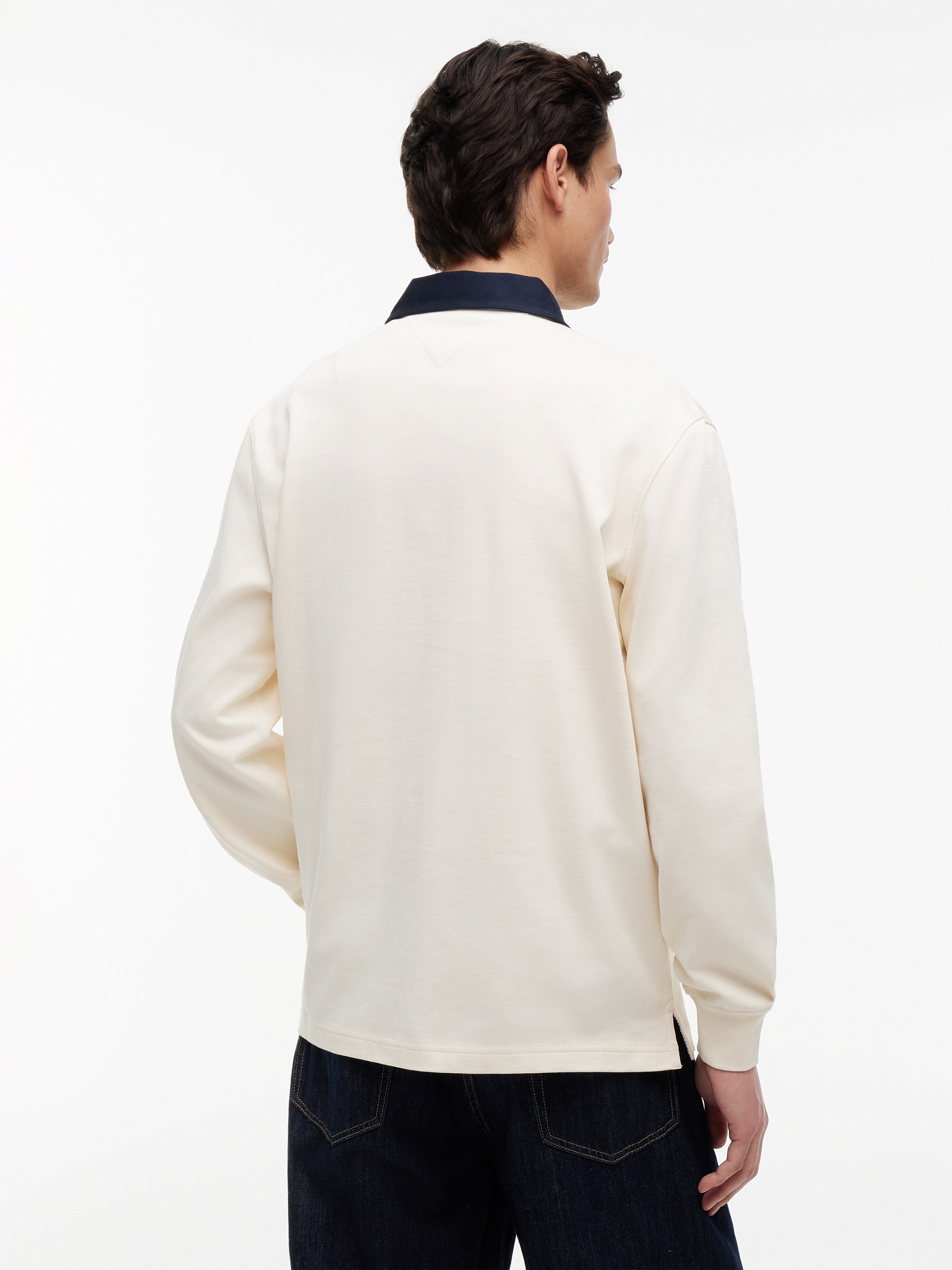 Tommy Jeans Langarm-Poloshirt »TJM RLX ESS BADGE RUGBY EXT« Relaxed Fit Rugby-Shirt