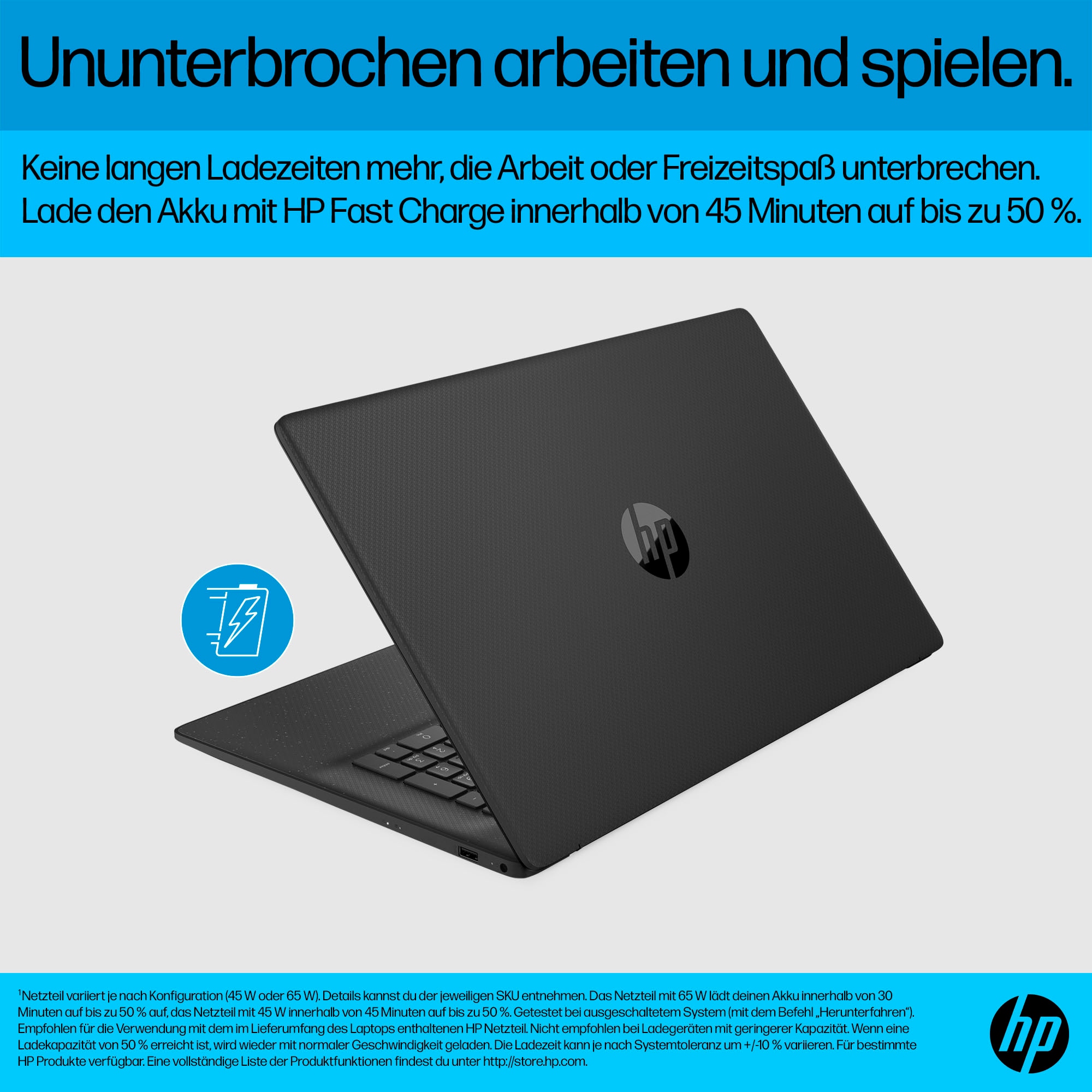 HP Notebook »17-cn3215ng« 43,94 cm / 17,3 ″ Intel N-Reihe UHD Graphics 512 GB SSD