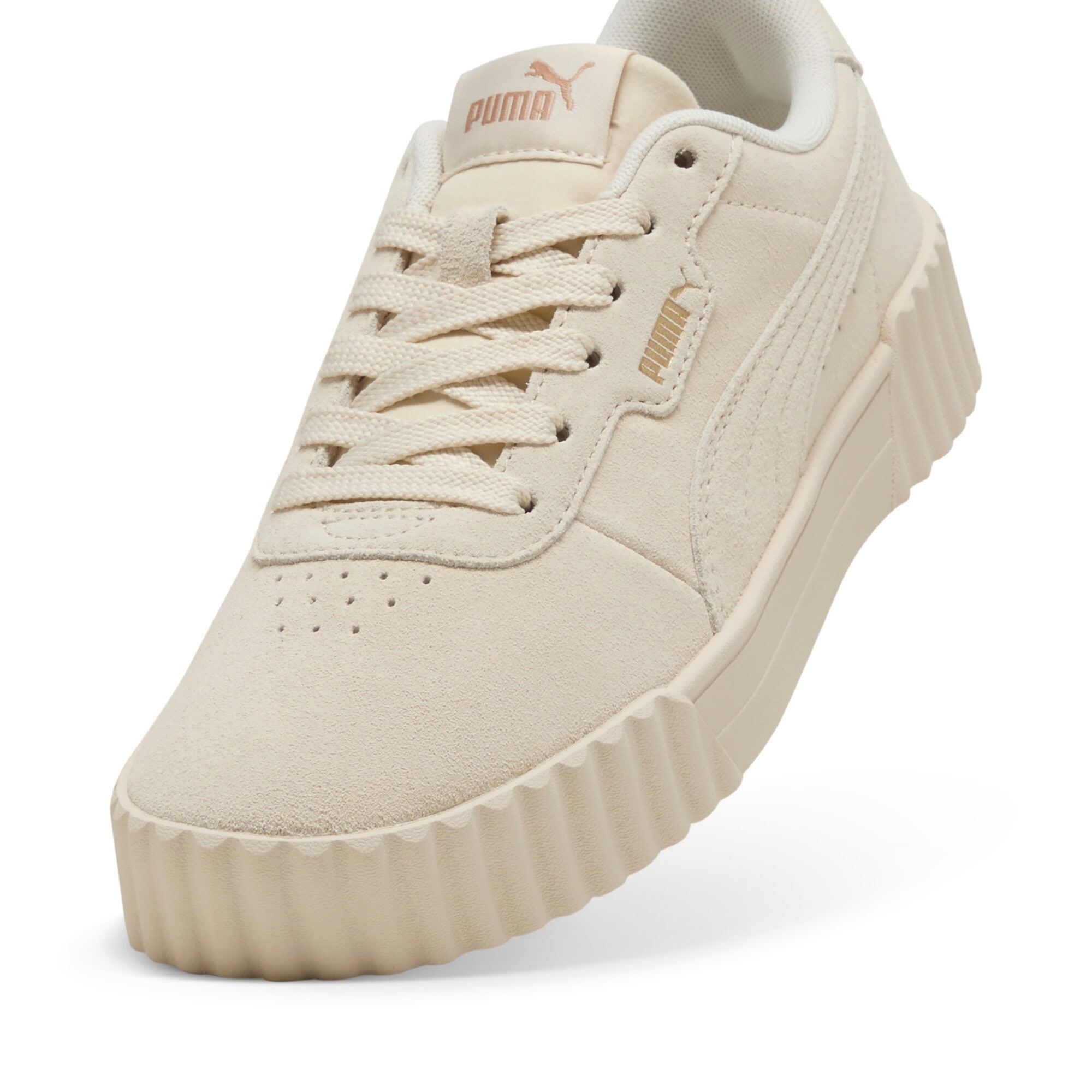 PUMA Sneaker »CARINA 30 SD«  aus Wildleder, mit SOFTFOAM+ Einlegesohle, mit Schnürung