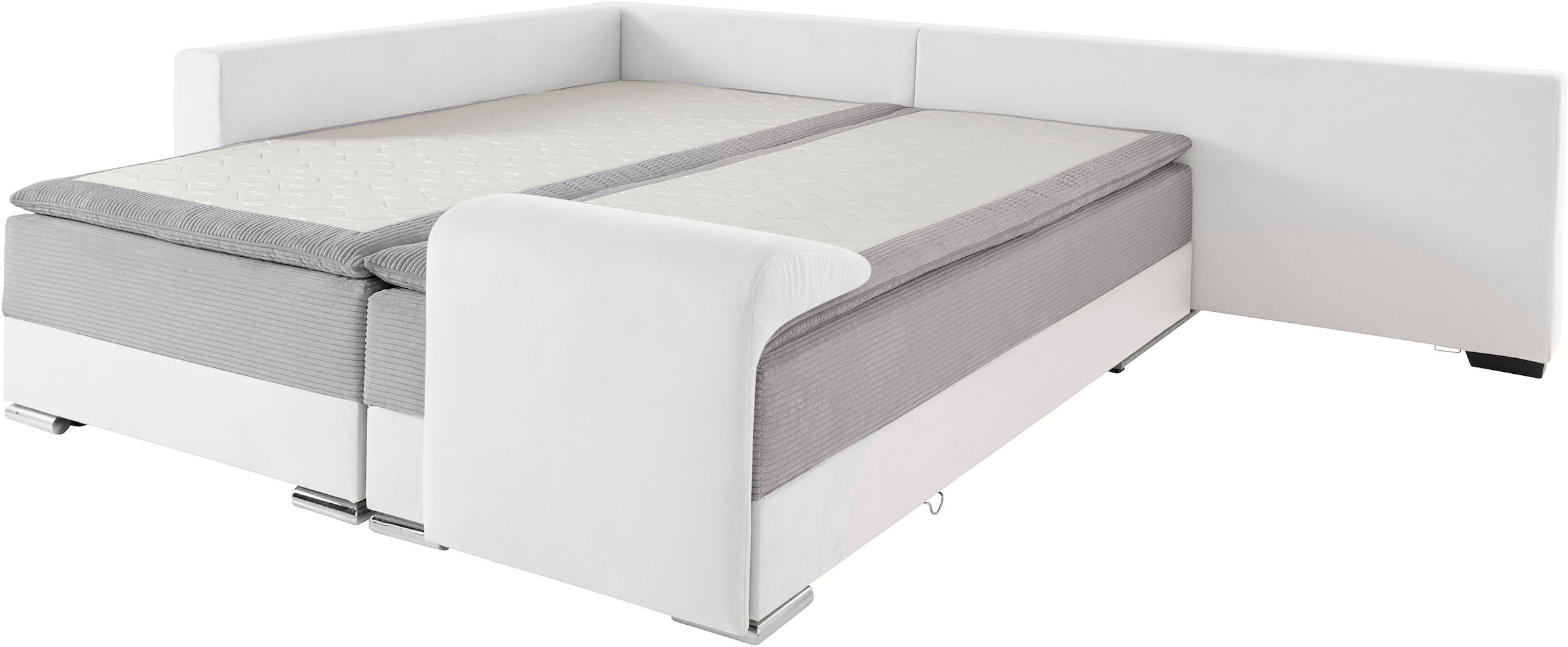 INOSIGN Ecksofa »Night & Day L-Form«, mit Boxspring Bettfunktion 180x200 cm, Dauerschläfer