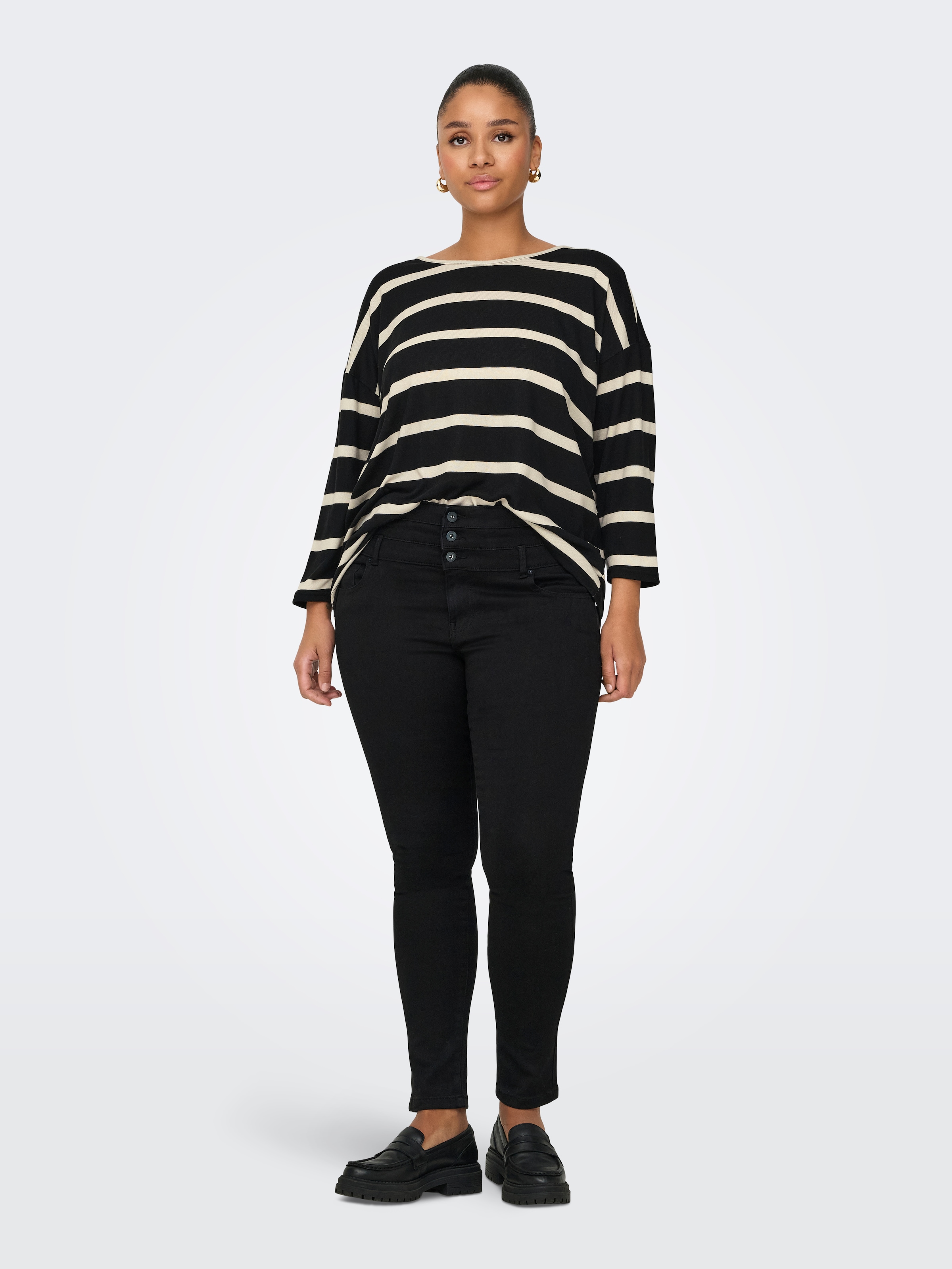 ONLY CARMAKOMA 3/4-Arm-Shirt »CARALBA 3/4 TOP NOOS«
