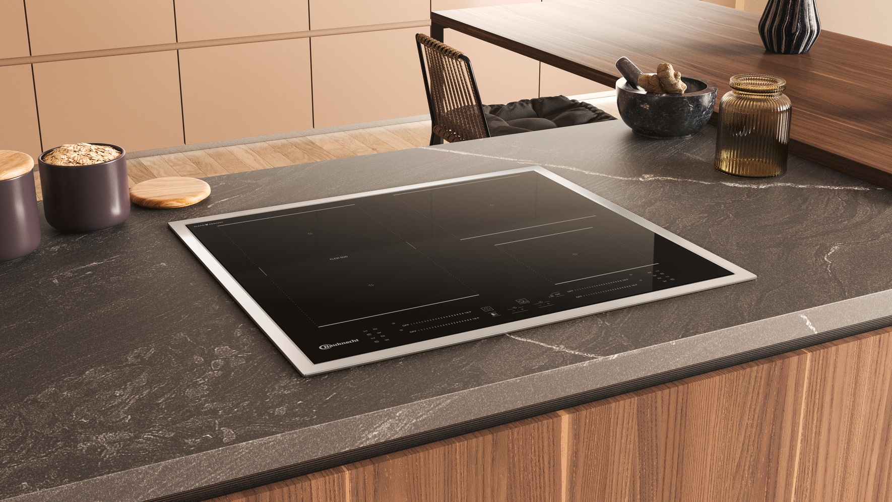 BAUKNECHT Backofen-Set »BAKO 940 Airfry Flex« mit Teilauszug Set, 2 Stk. tlg. AirFry-Funktion – die gesündere Alternative zur Fritteuse