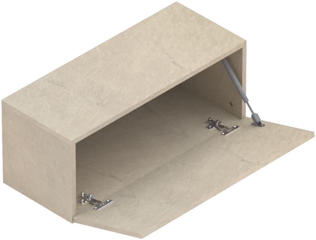 INOSIGN Hängevitrine »Infinity Breite 69 cm, Höhe 29 cm, Hängeschrank mit 1 Klappe,« Wandschrank waagerecht zu hängen, verschiedene Farben