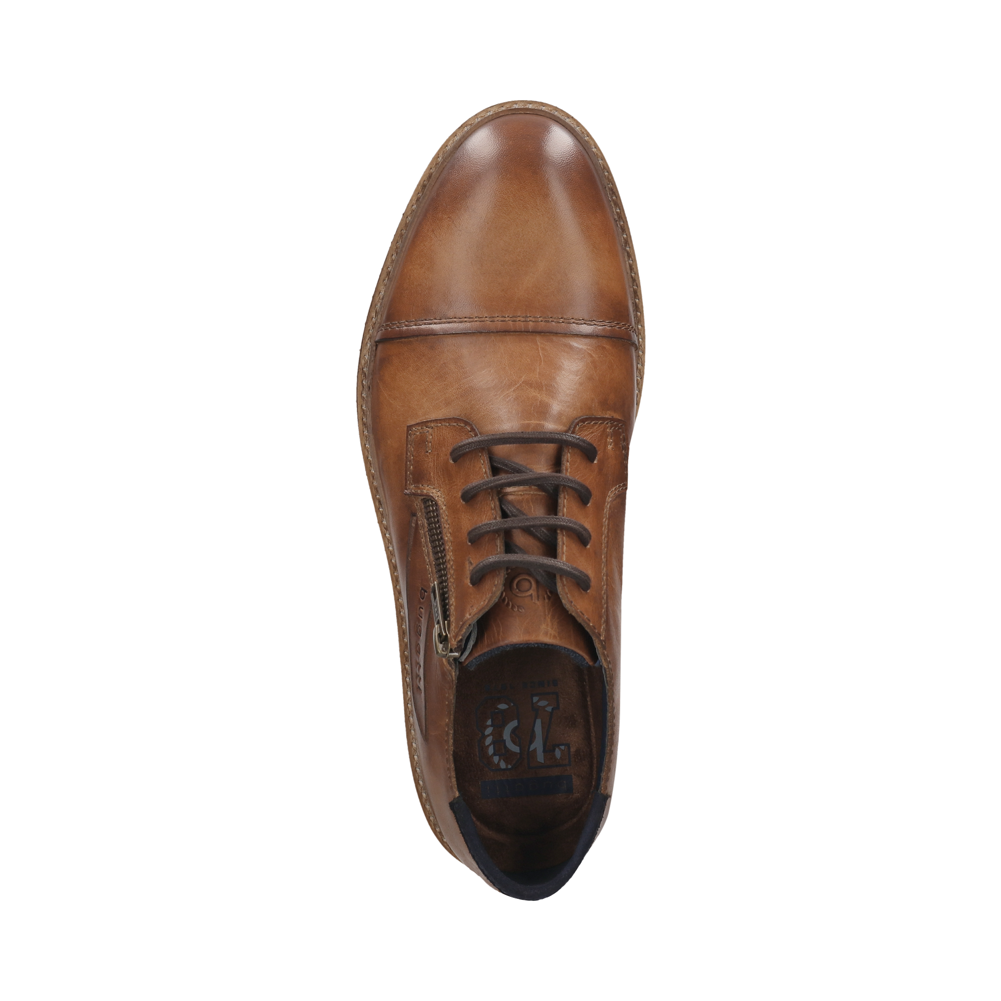 bugatti Schnürschuh  Halbschuh, Business Schuh mit seitlichem Reißverschluss