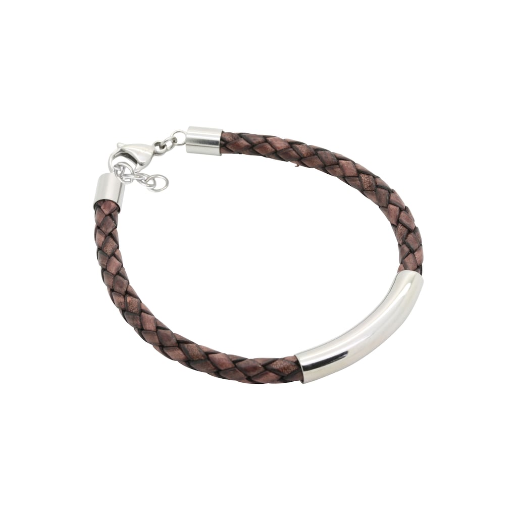 Firetti Lederarmband »Schmuck Geschenk Armschmuck geflochten, klassisch«