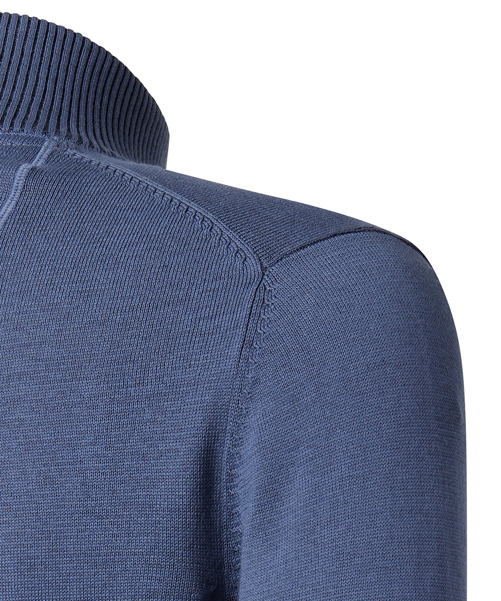 Pierre Cardin Strickpullover mit Troyer Kragen