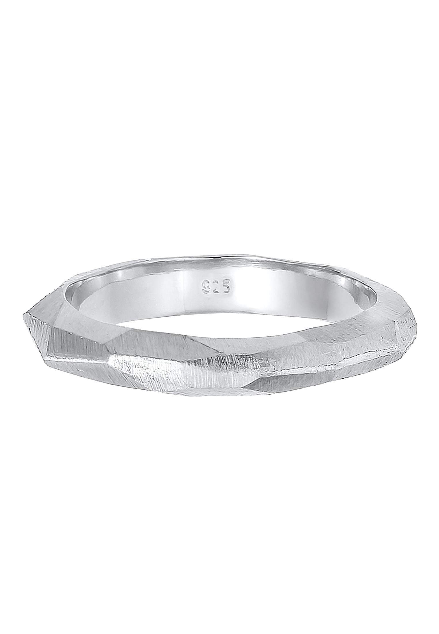 Elli Premium Partnerring »Ring Freundschaftsring Trauring Organic matt 925 Silber«
