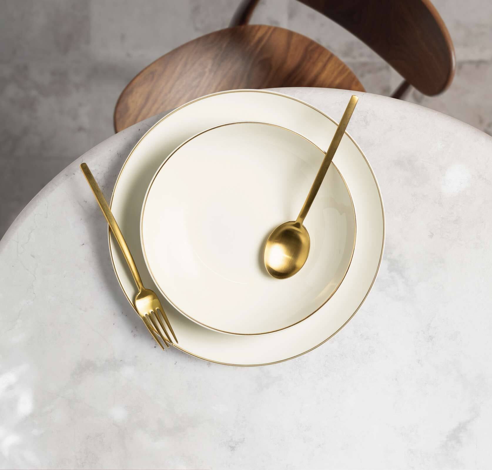 Seltmann Weiden Frühstücksteller »Frühstücksteller Savona Fine Diamond ø 22,6 cm 6er Set creme« Spülmaschinenfest, Mikrowellensicher, Ofenfest